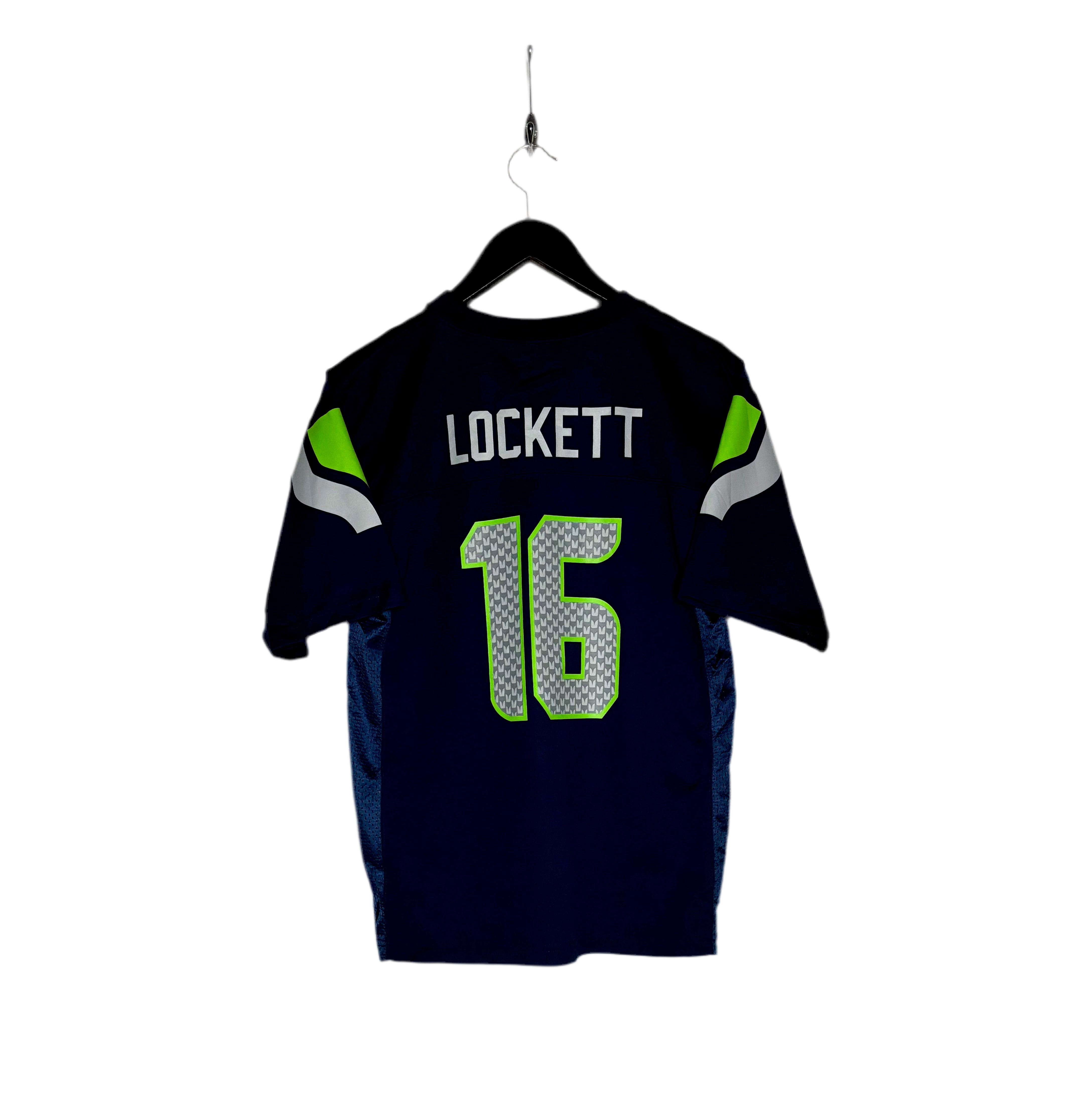 NFL Seattle Seahawks Jersey #16 Tyler Lockett Blau Größe L Kinder
