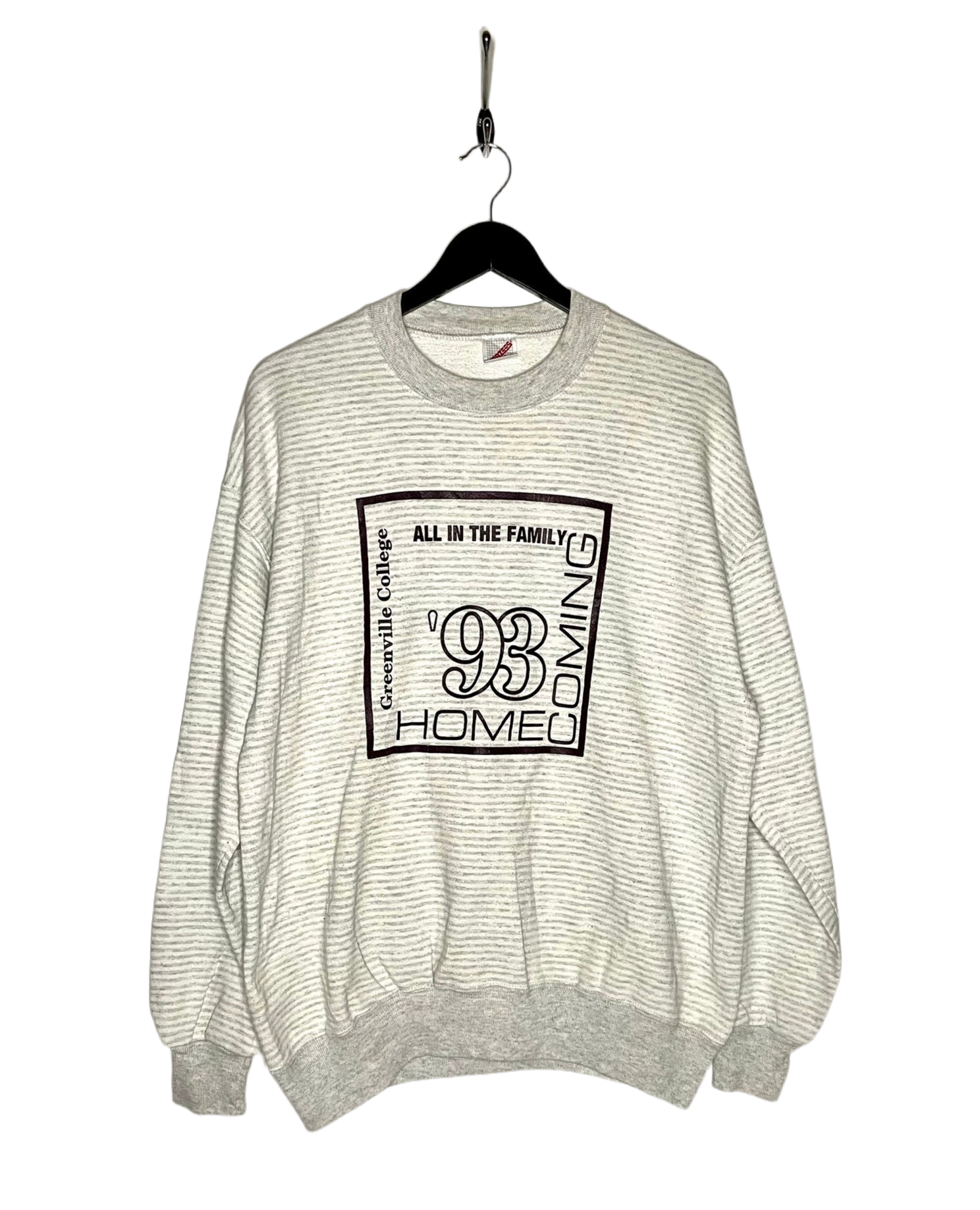 Jerzees Sweater Greenville College '93 Homecoming Size XL
