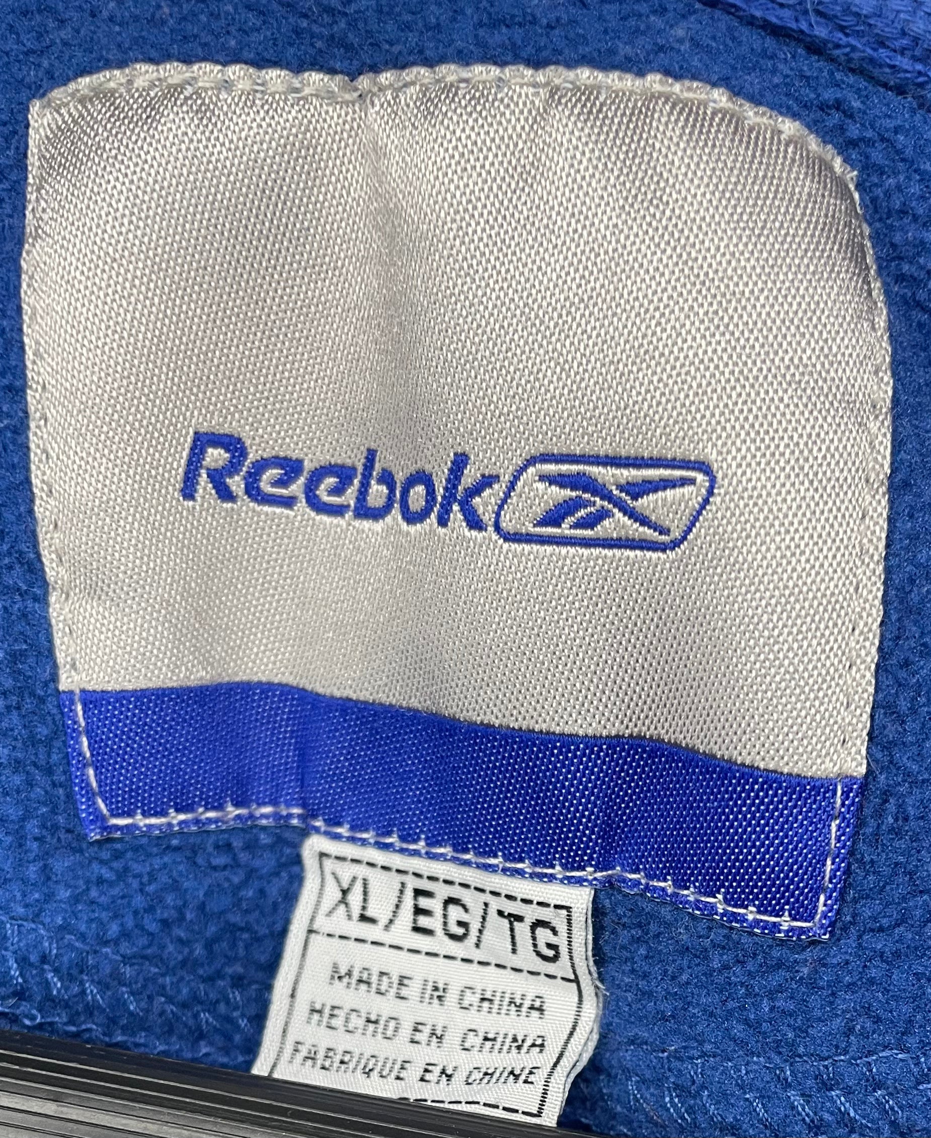 Reebok Vintage Q-Zip Fleece Sweater Indianapolis Colts Blue Size XL