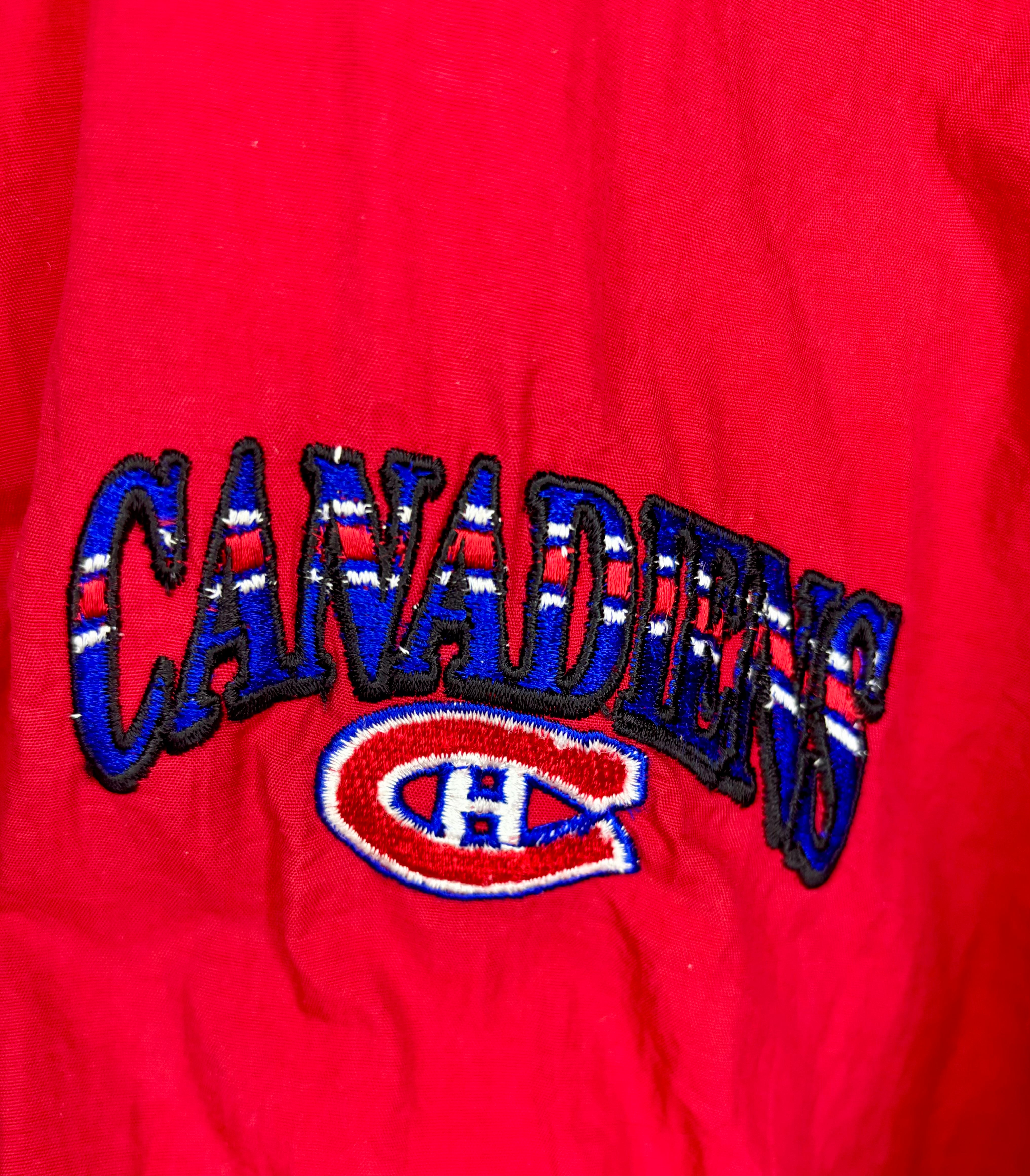 Starter NHL Vintage Montreal Canadiens Winterjacke Rot Größe XL
