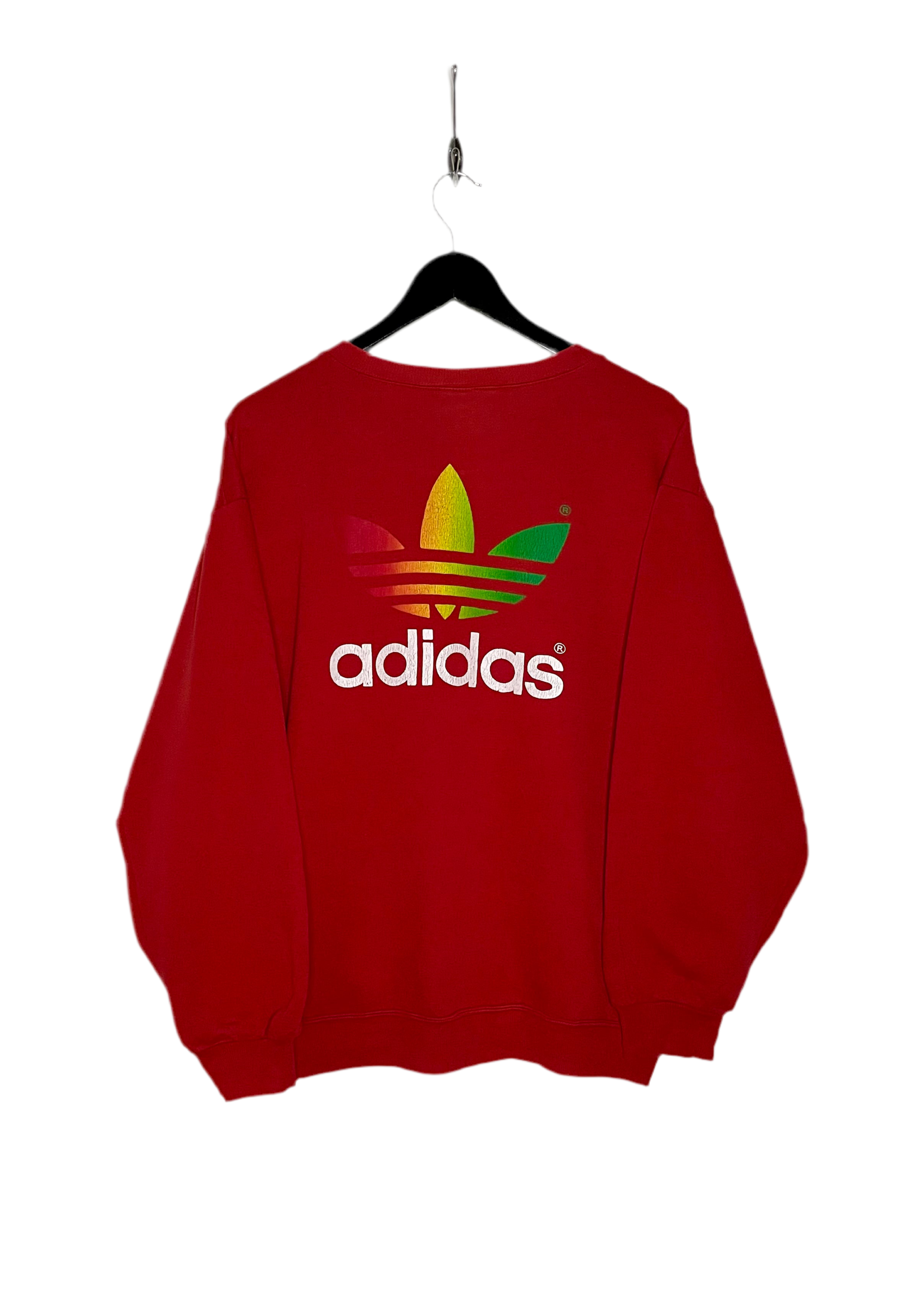 Adidas Vintage Sweater Rot Größe L