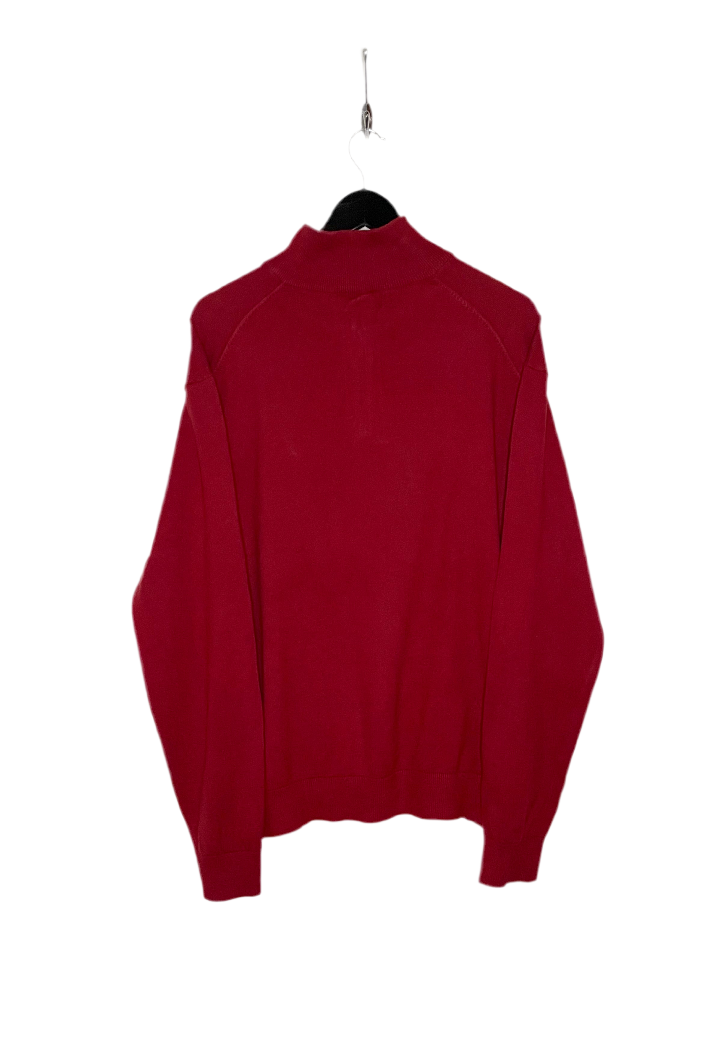 Nautica Vintage Q-Zip Pullover Rot Größe XL