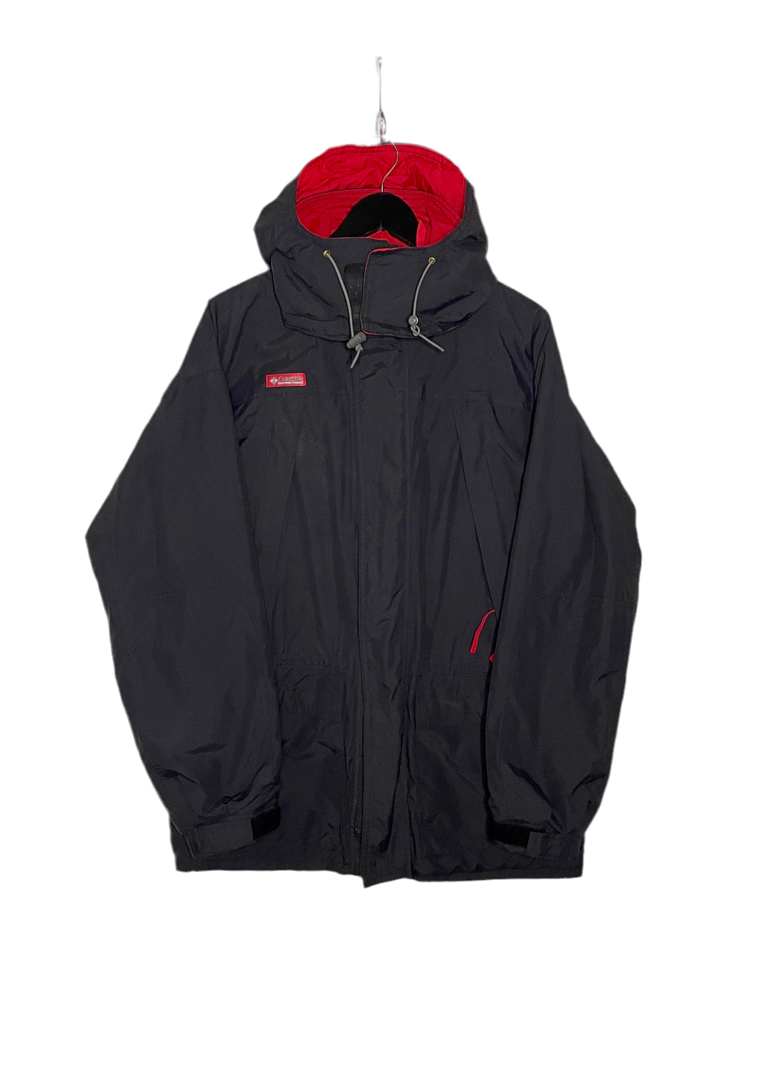 Columbia Vintage Winterjacke Schwarz/Rot Größe M