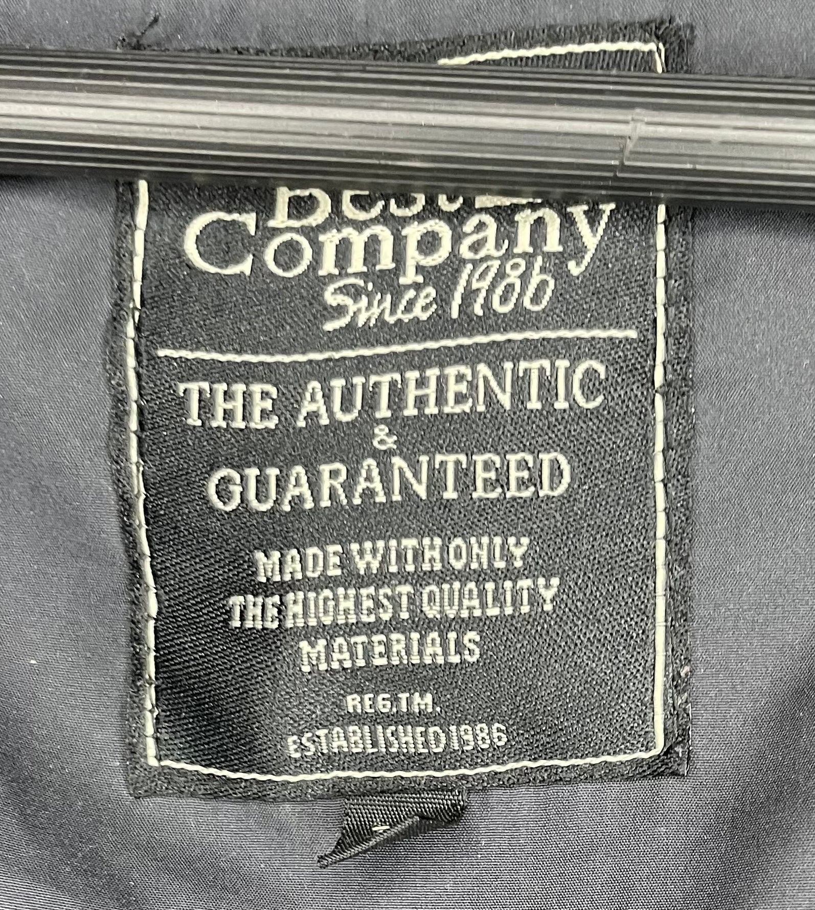 Best Company Vintage Down Jacket Black Size L