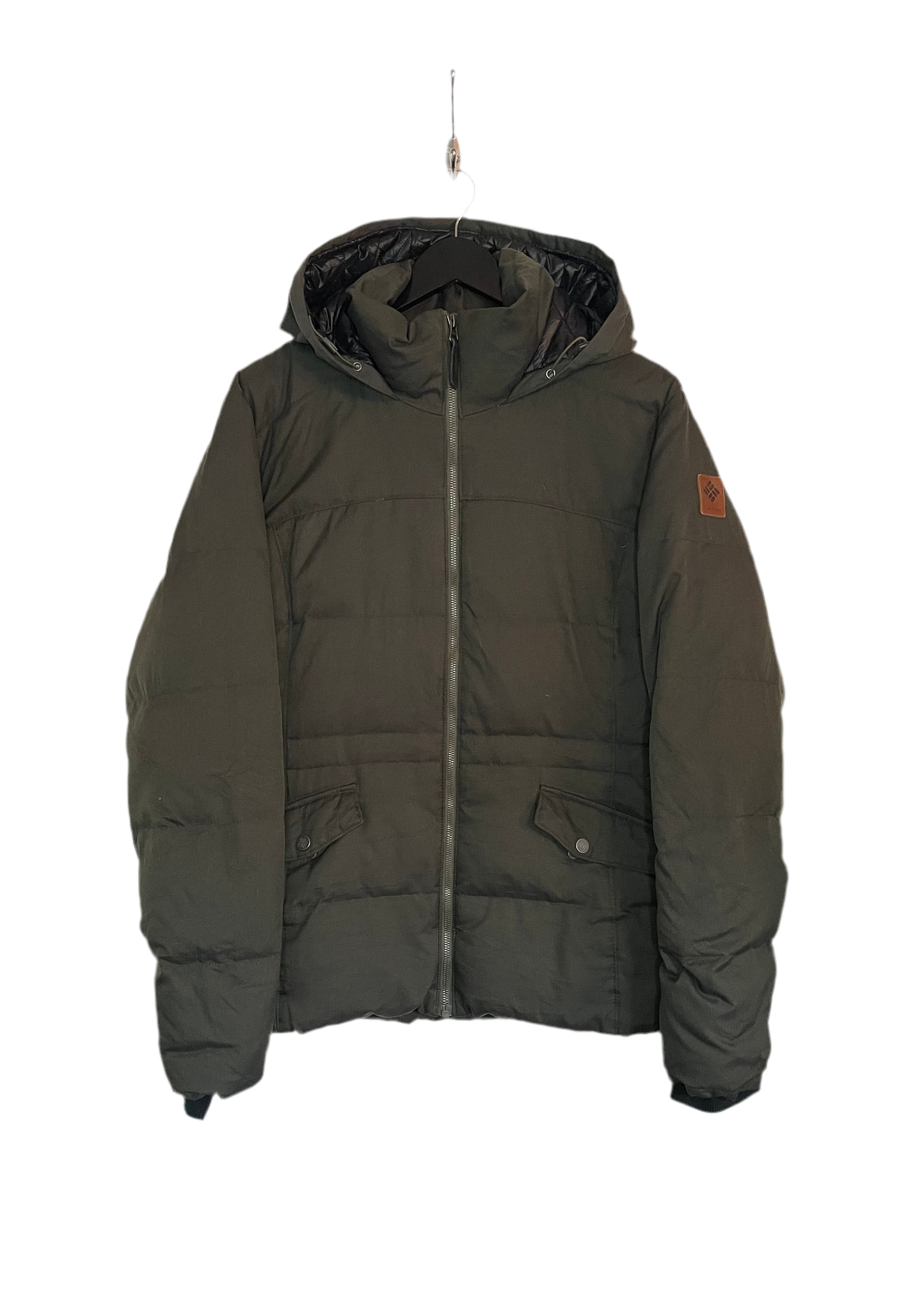 Columbia Vintage Daunen Winterjacke Dunkelgrün Größe XL