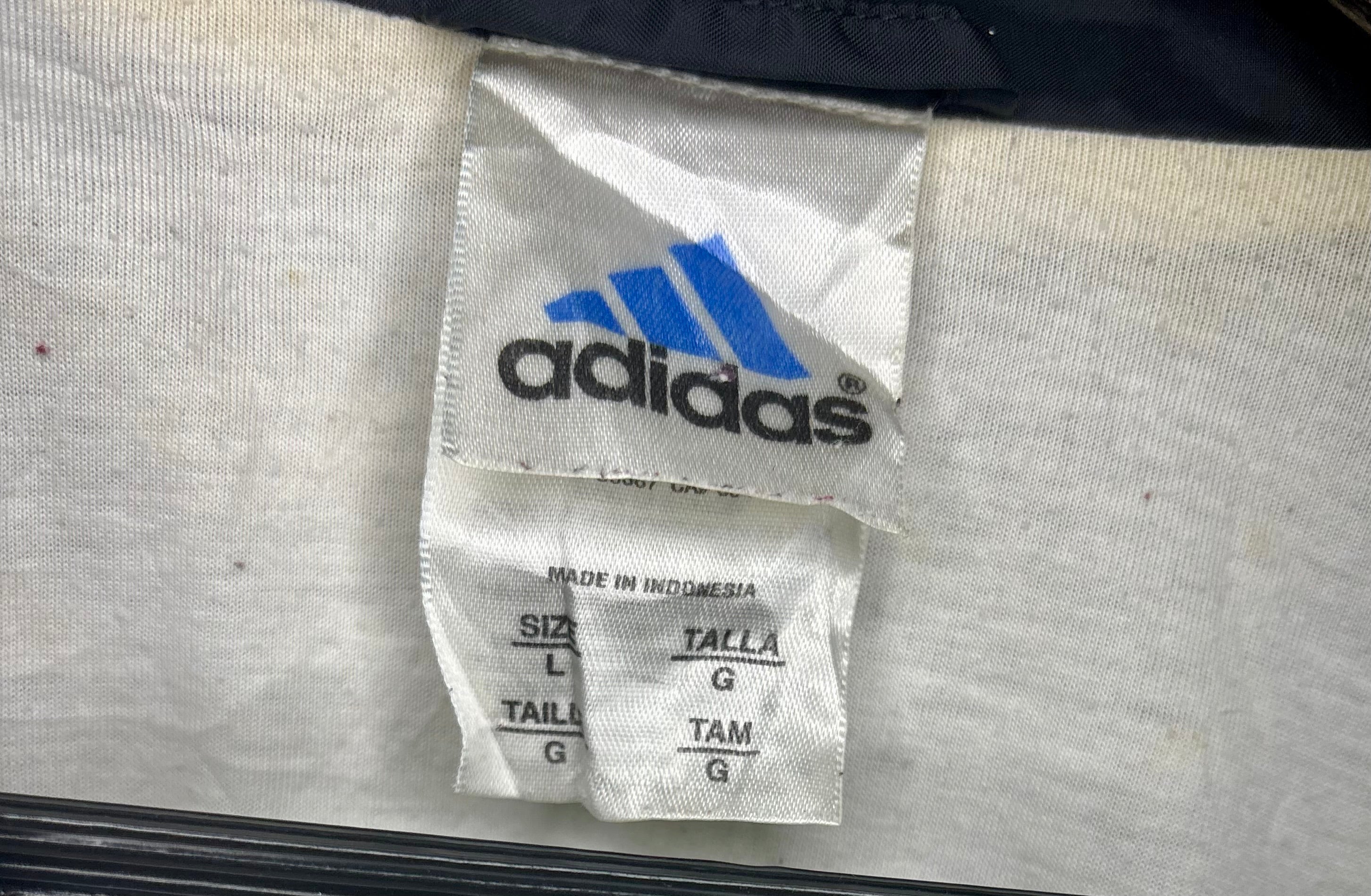 Adidas Vintage Trainingsjacke Grau/Schwarz Größe L