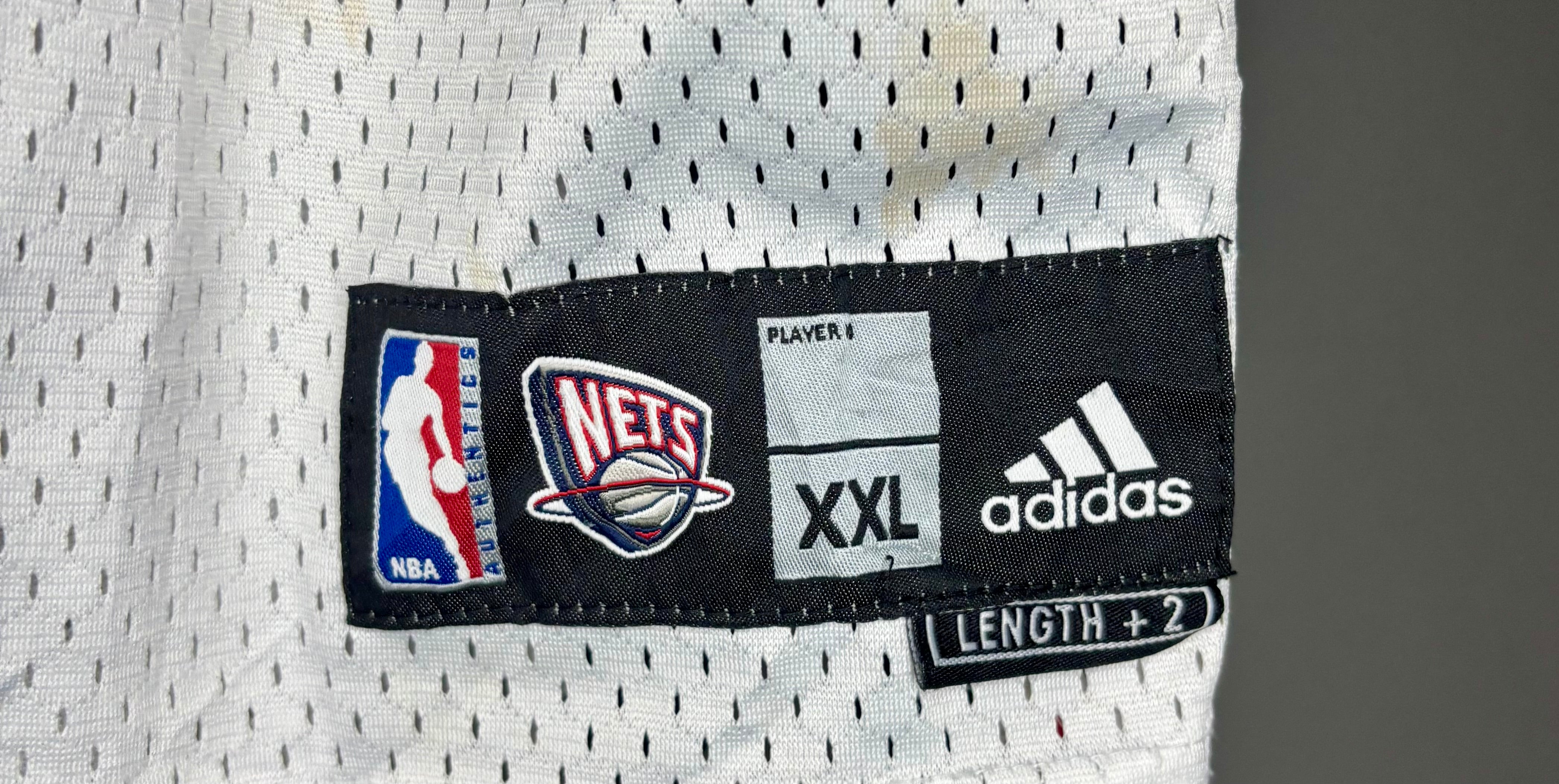 Adidas NBA Vintage Brooklyn Nets Jersey #15 Vince Carter Weiß Größe XXL