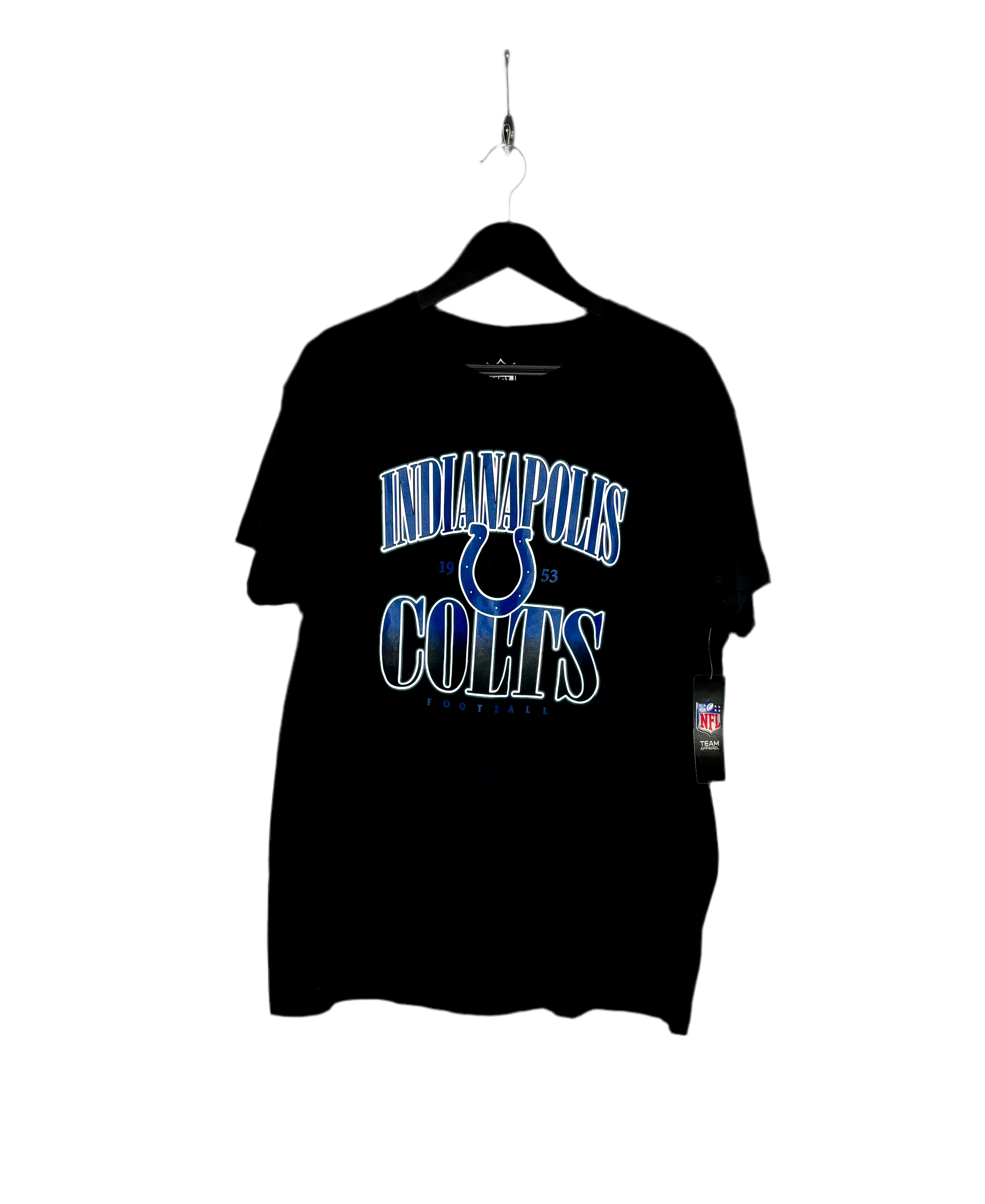 NFL Indianapolis Colts Football T-Shirt Schwarz Größe L Neu