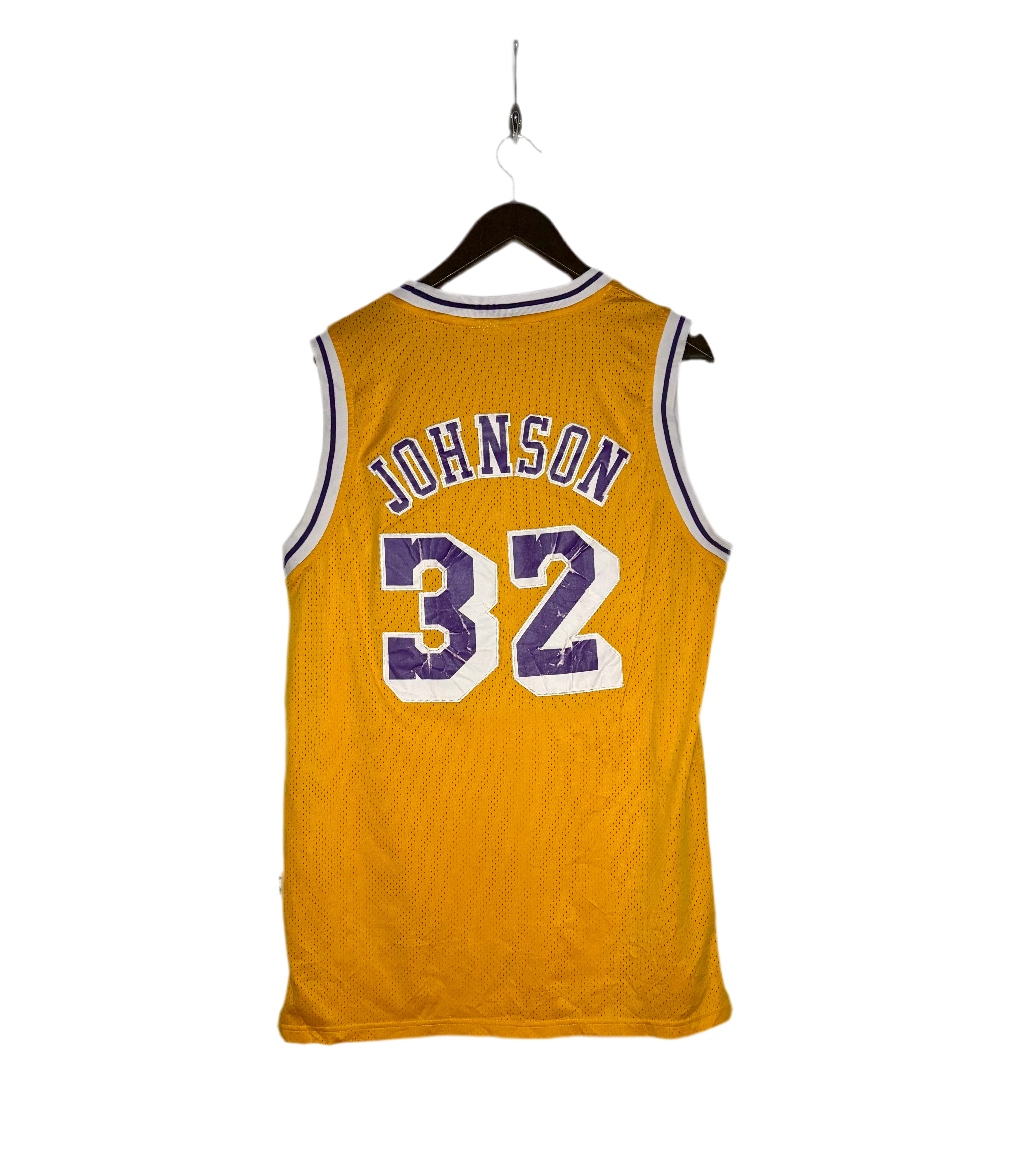 Adidas NBA Vintage LA Lakers Jersey #32 Magic Johnson Gelb Größe L