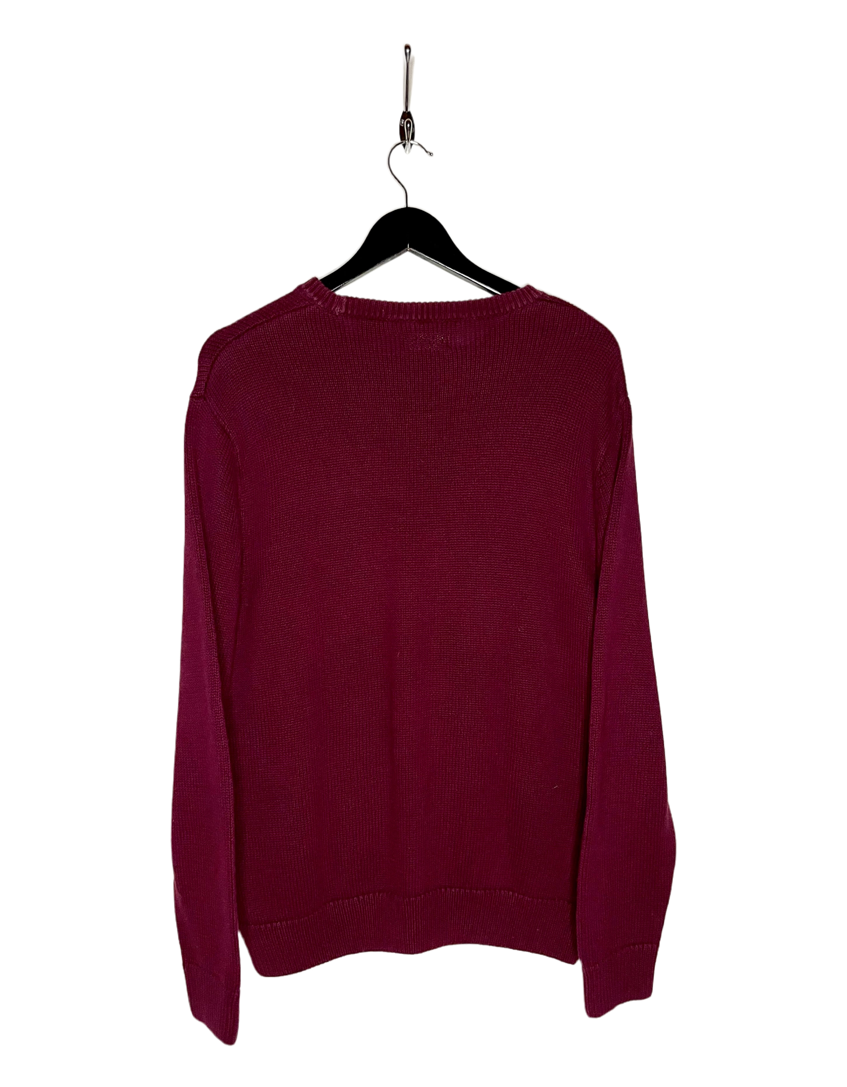 Chaps Vintage Sweater Wine Red Size M