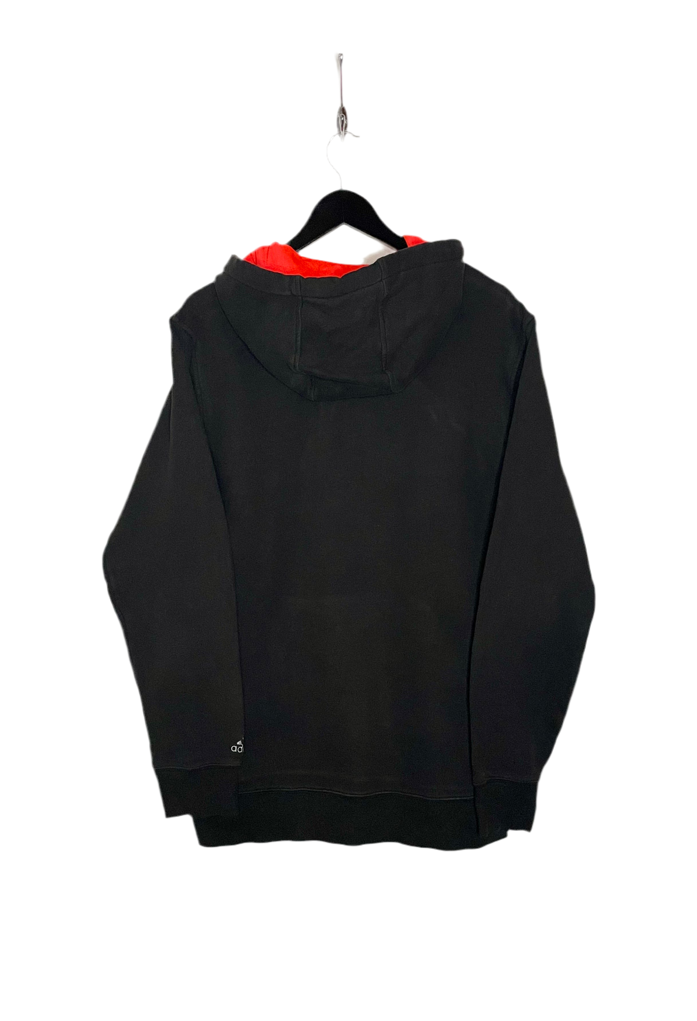 Adidas Vintage Hoodie bestickt Schwarz Größe L