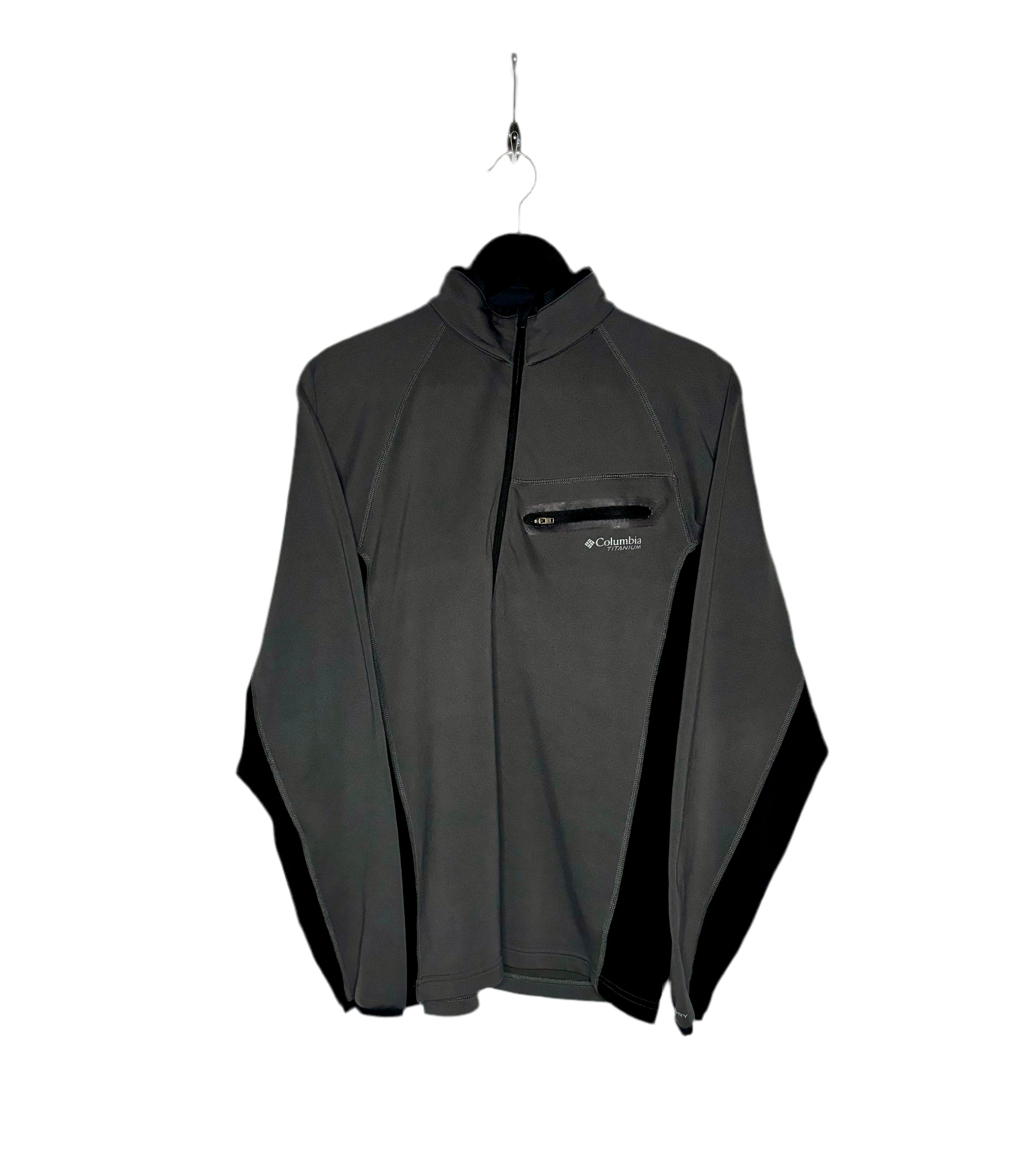 Columbia Titanium Q-Zip Sweater Grau Größe M