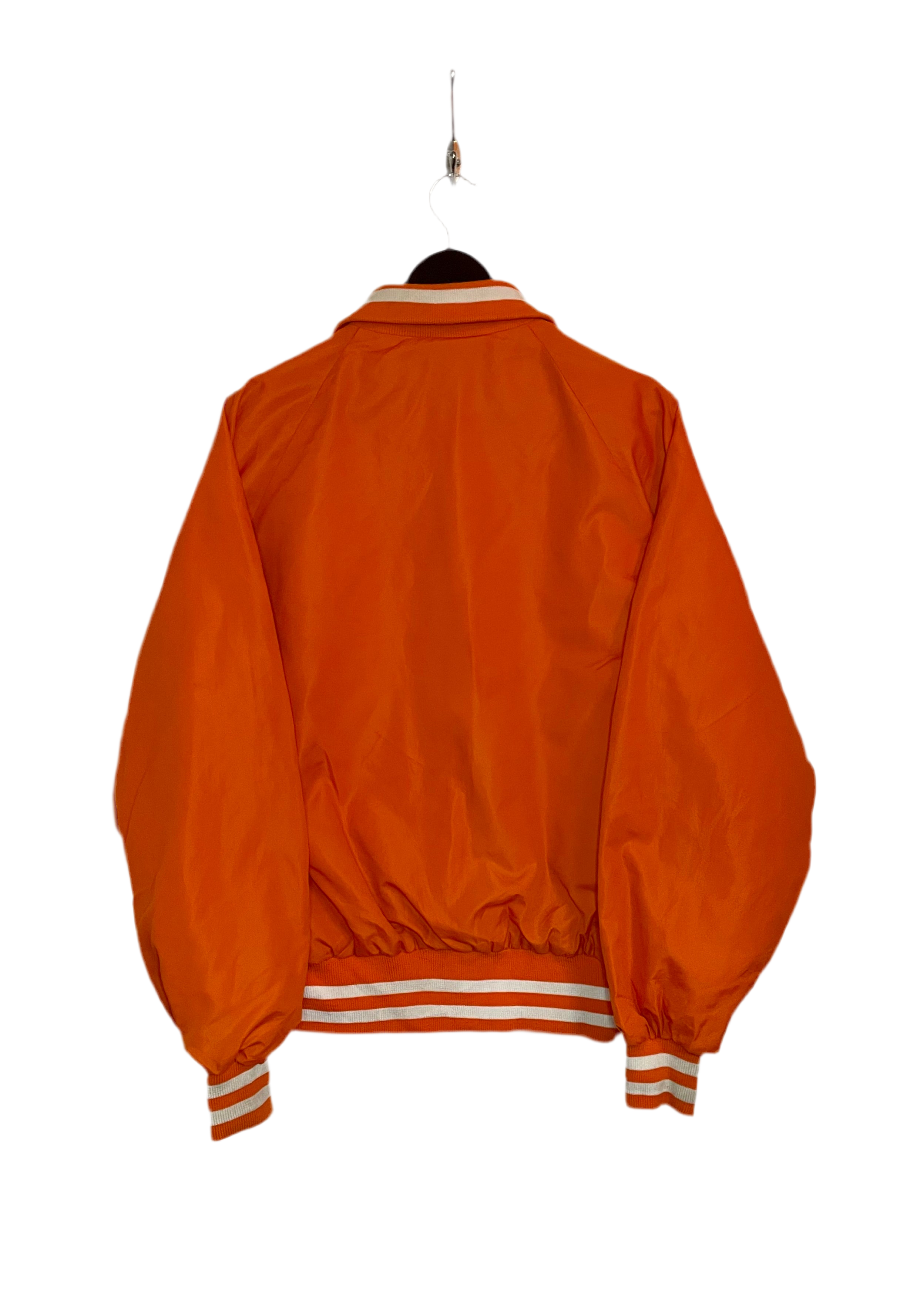 Vintage Baseball Jacke Orange Größe L