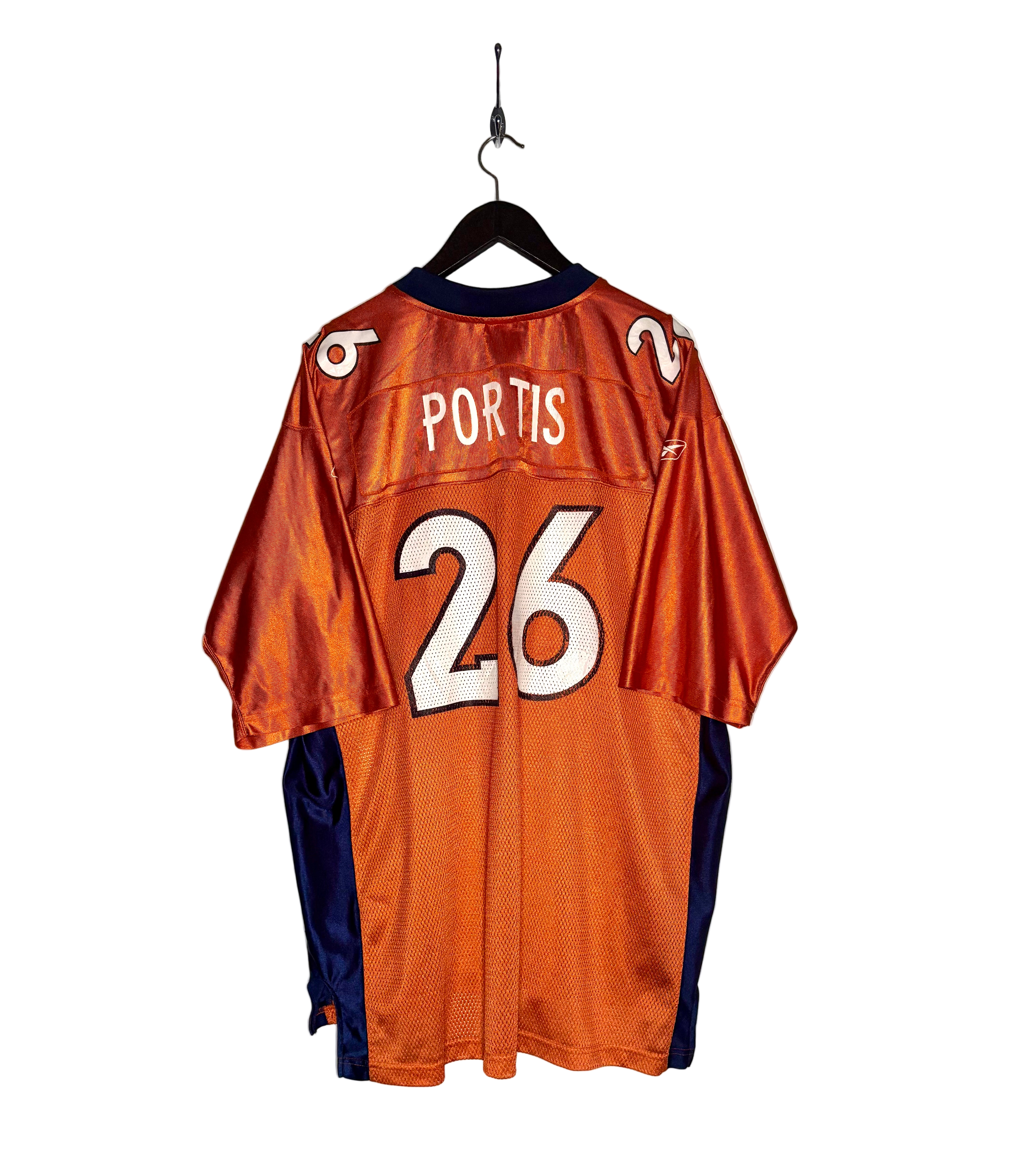 Reebok Vintage Denver Broncos Jersey #26 Clinton Portis Orange Größe XL