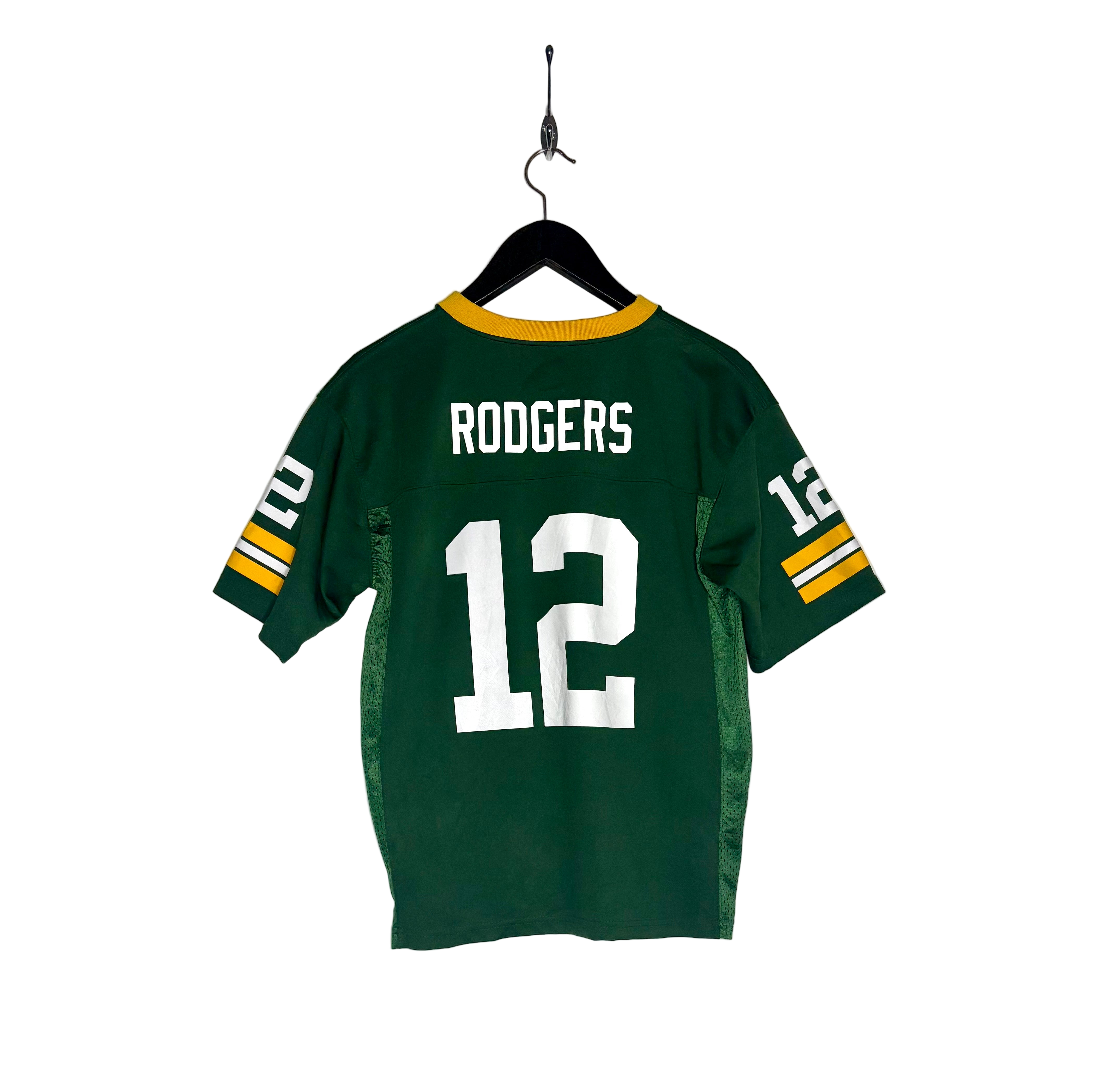 NFL Green Bay Packers Jersey #12 Aaron Rodgers Grün Größe L Kinder