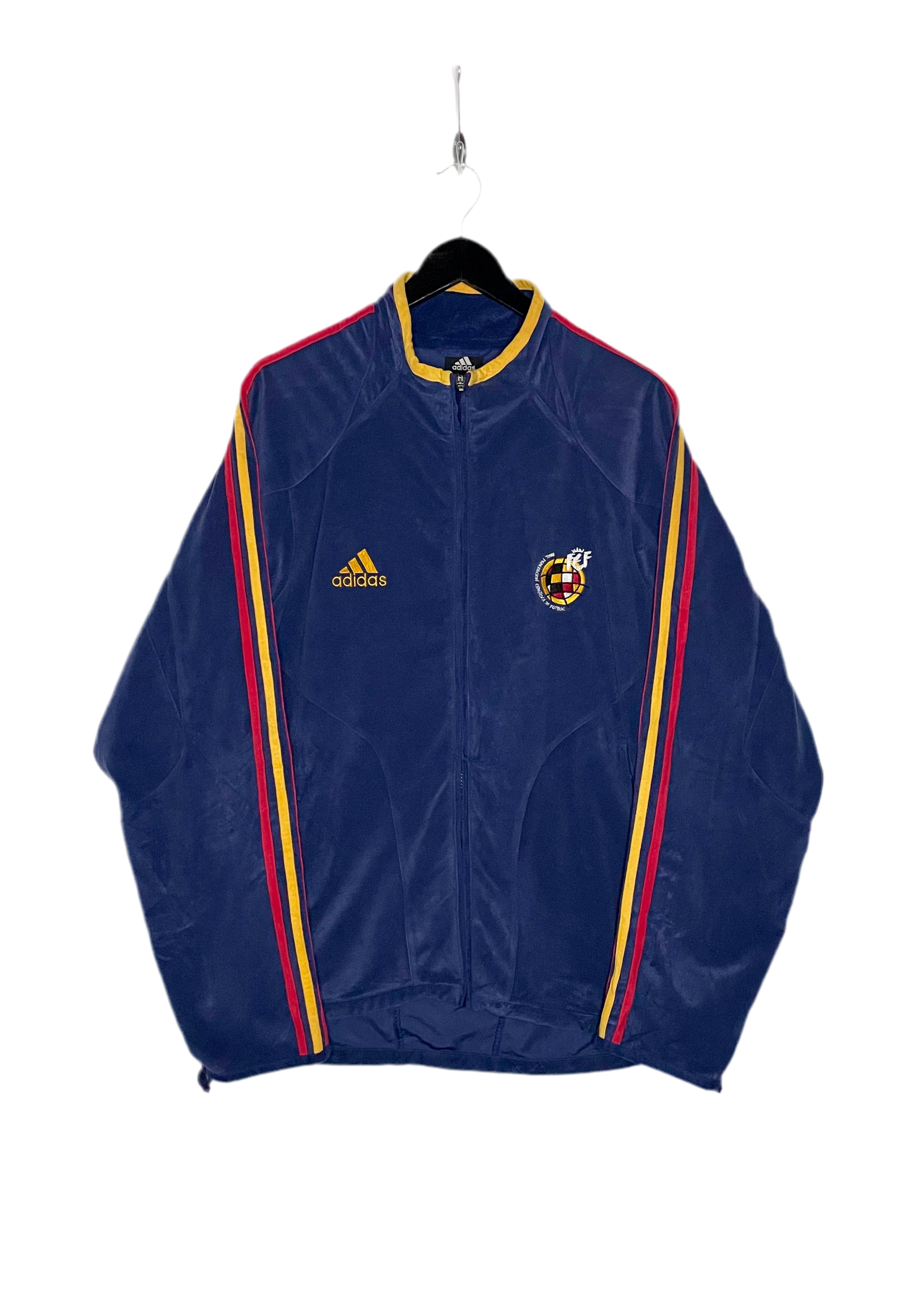 Adidas Fleece Trainingsjacke Spanien Blau Größe XL