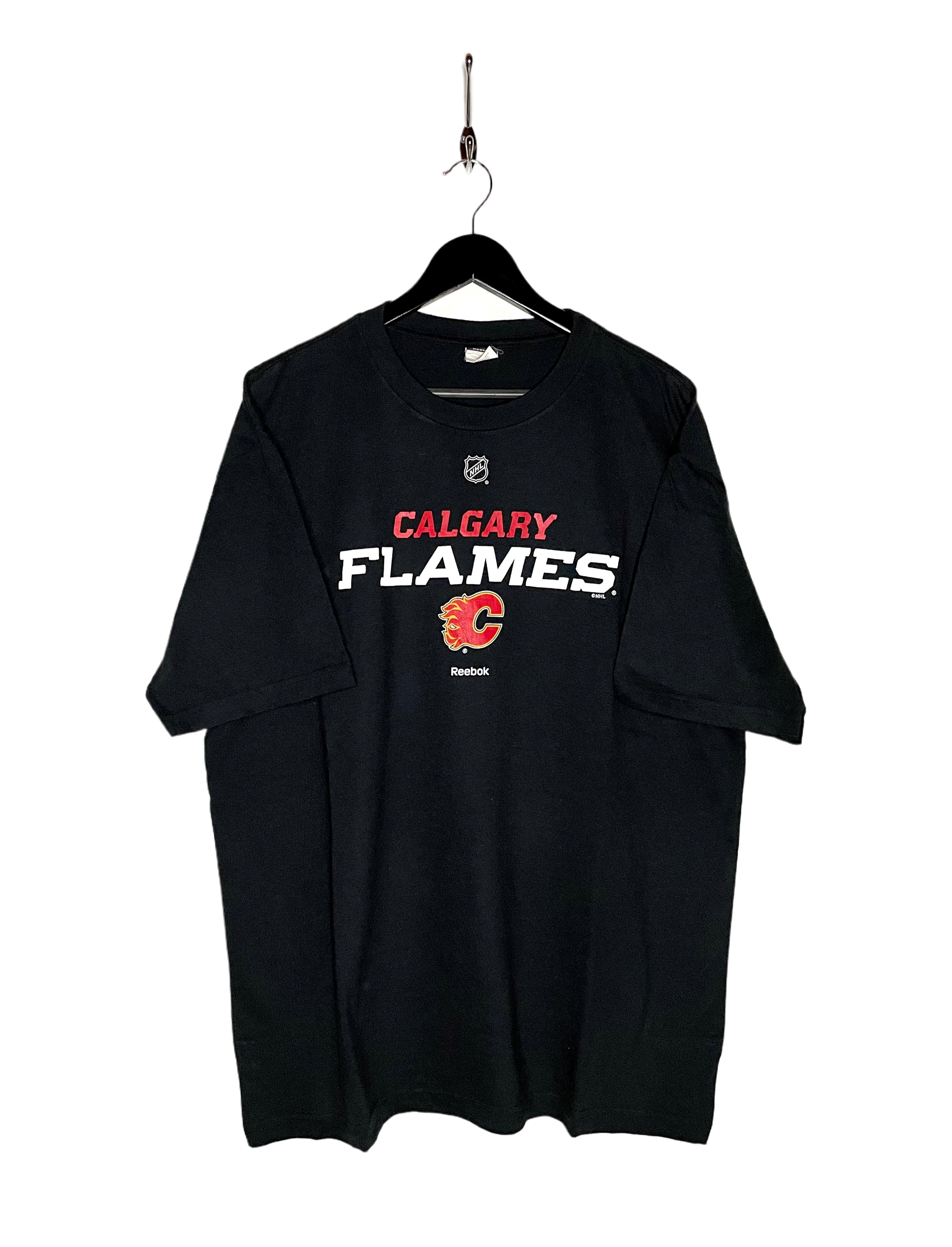 Reebok T-Shirt NHL Calgary Flames Black Size XL