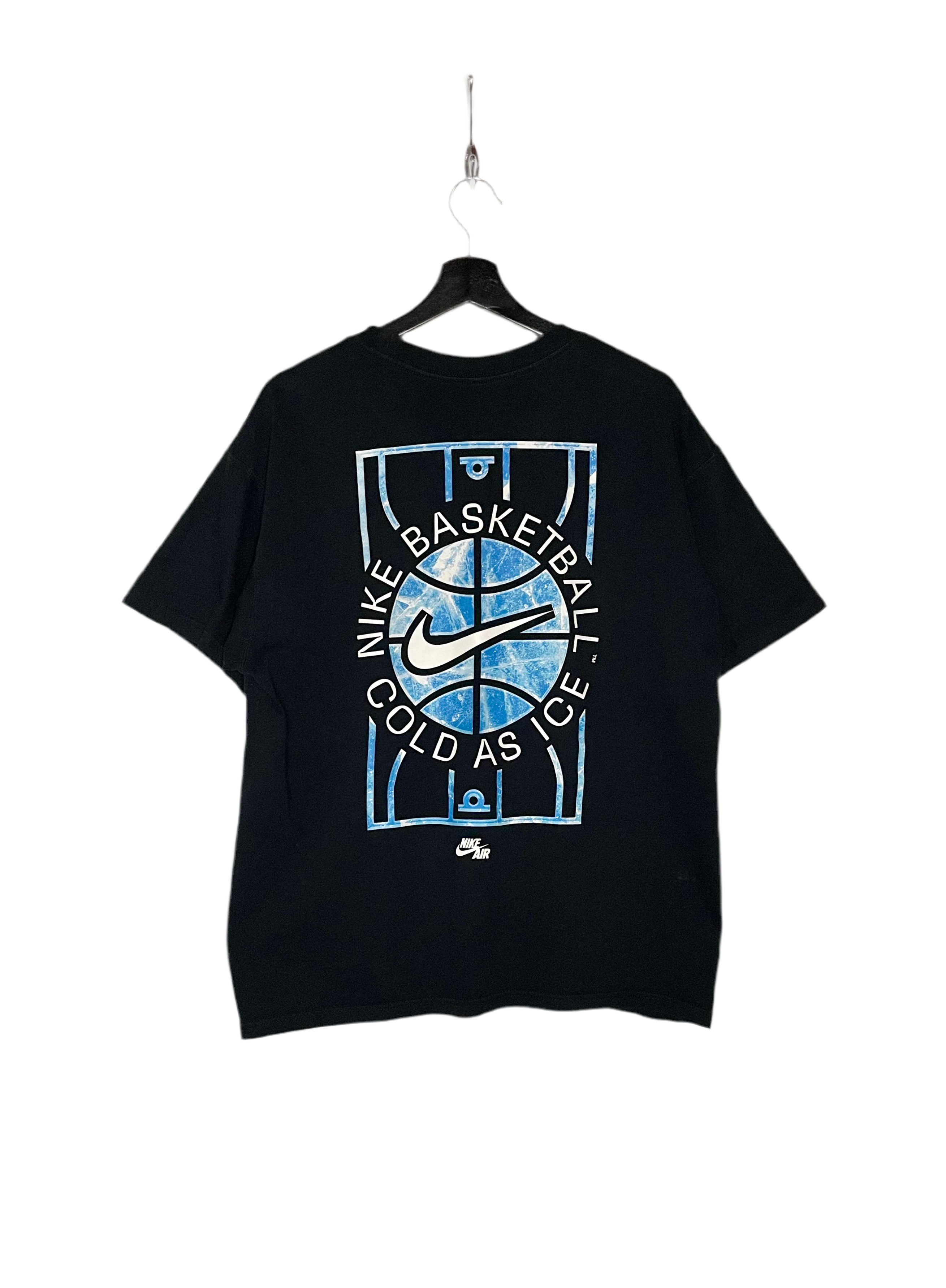 Nike Air T-Shirt Basketball Cold as Ice Schwarz Größe M