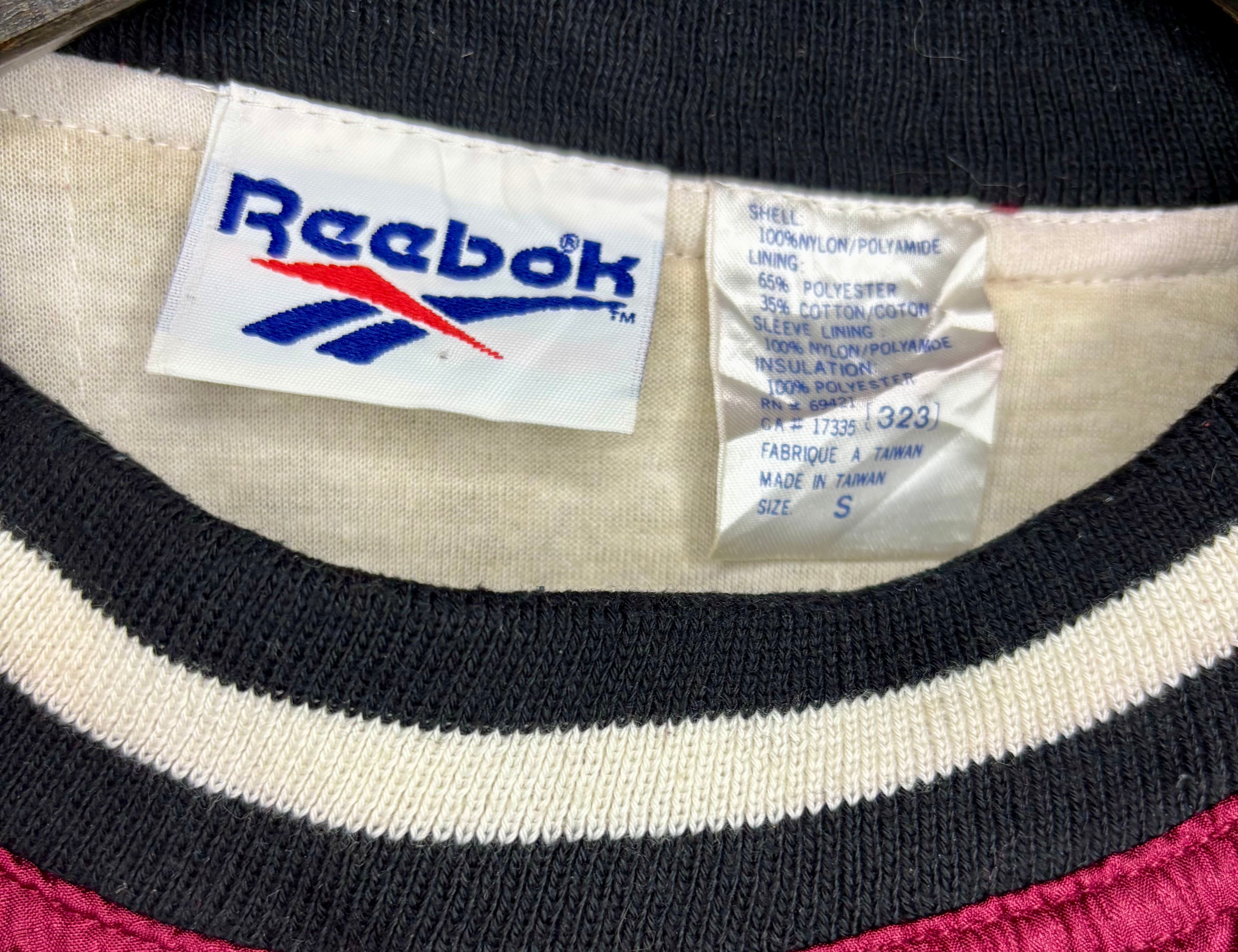Reebok Vintage Windbreaker Schwarz/Rot Größe S