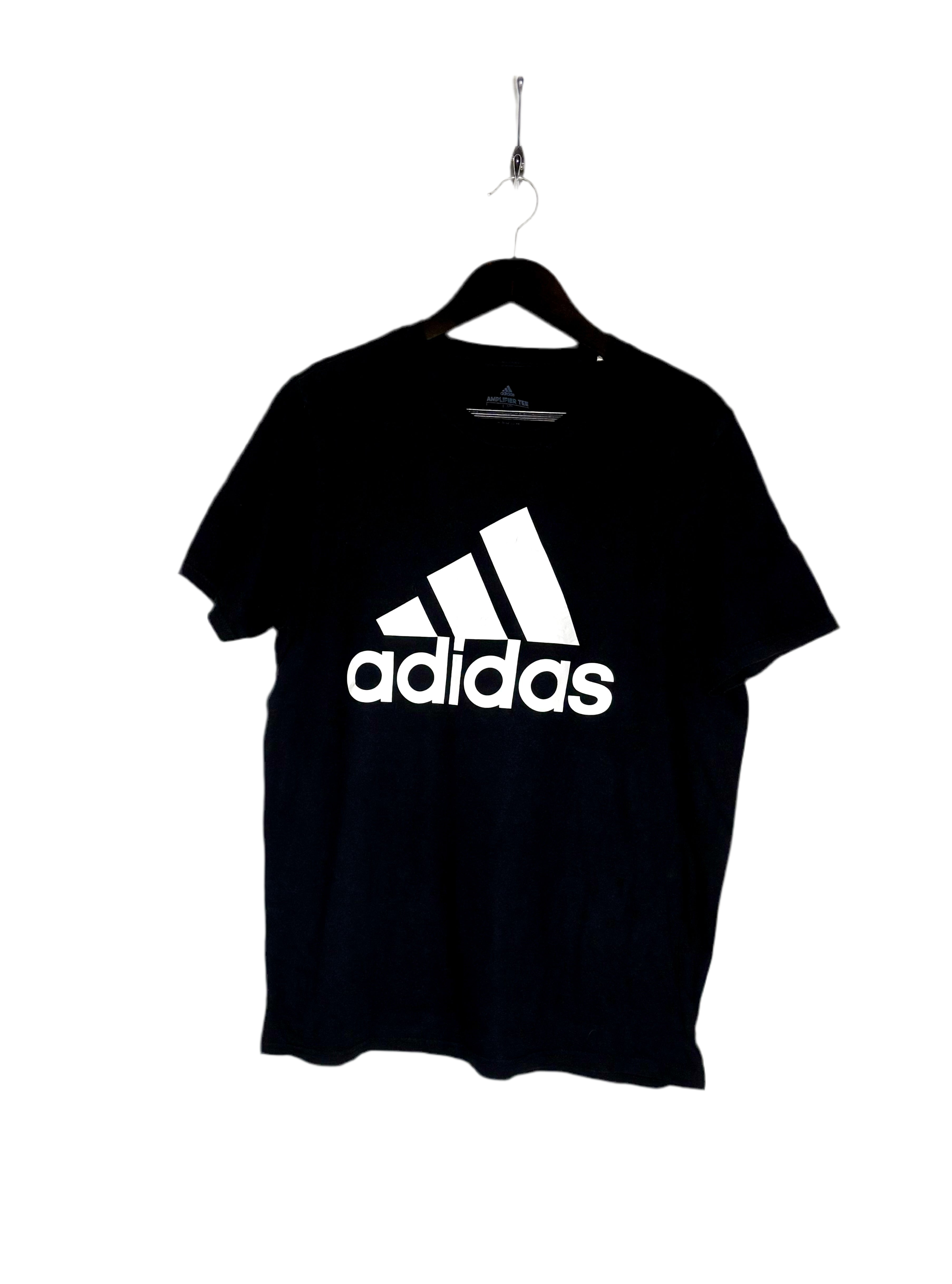 Adidas Amplifier Tee Box Logo T-Shirt Schwarz Größe L