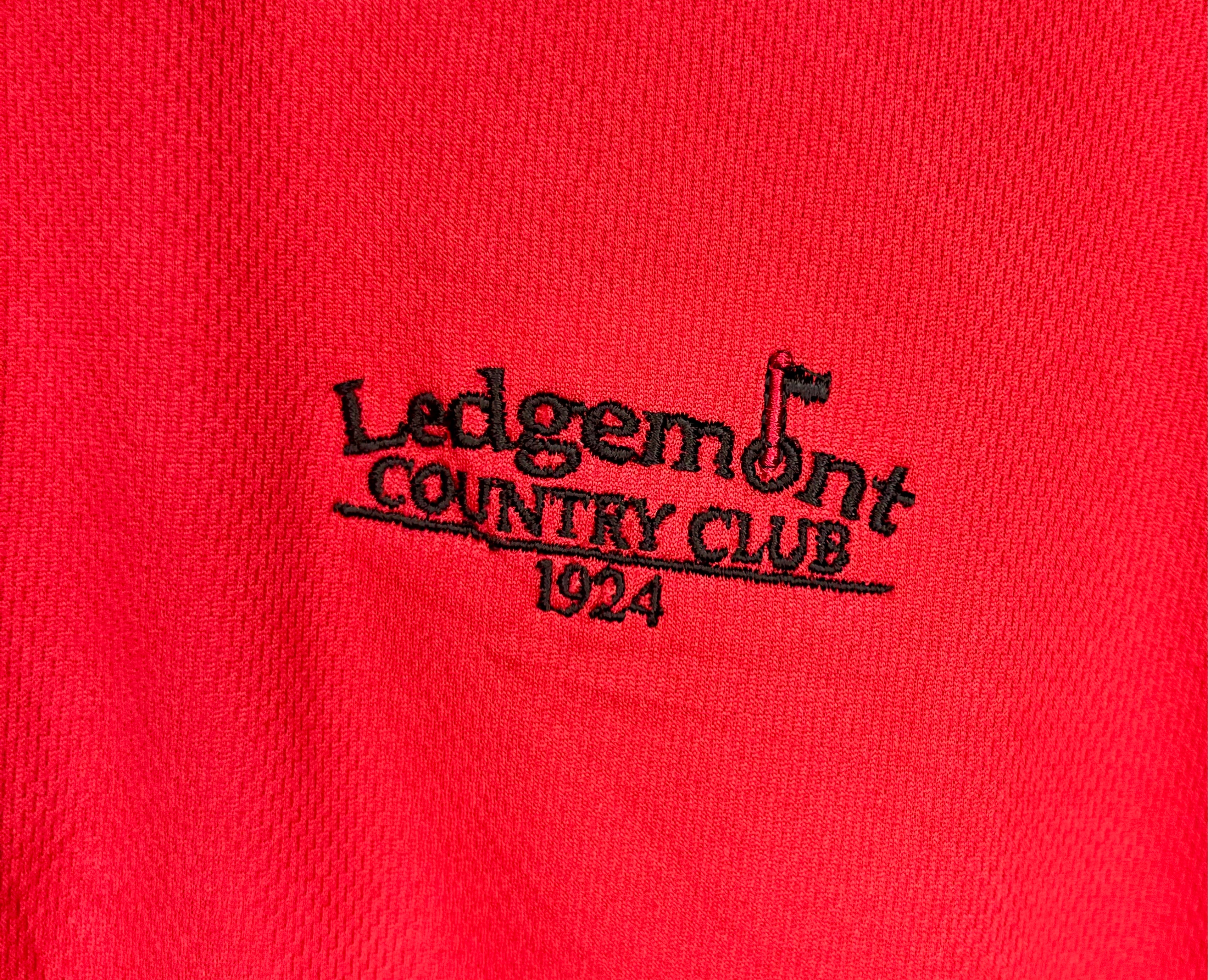 Adidas Ledgemont Country Club Golf Shirt Rot Größe XL
