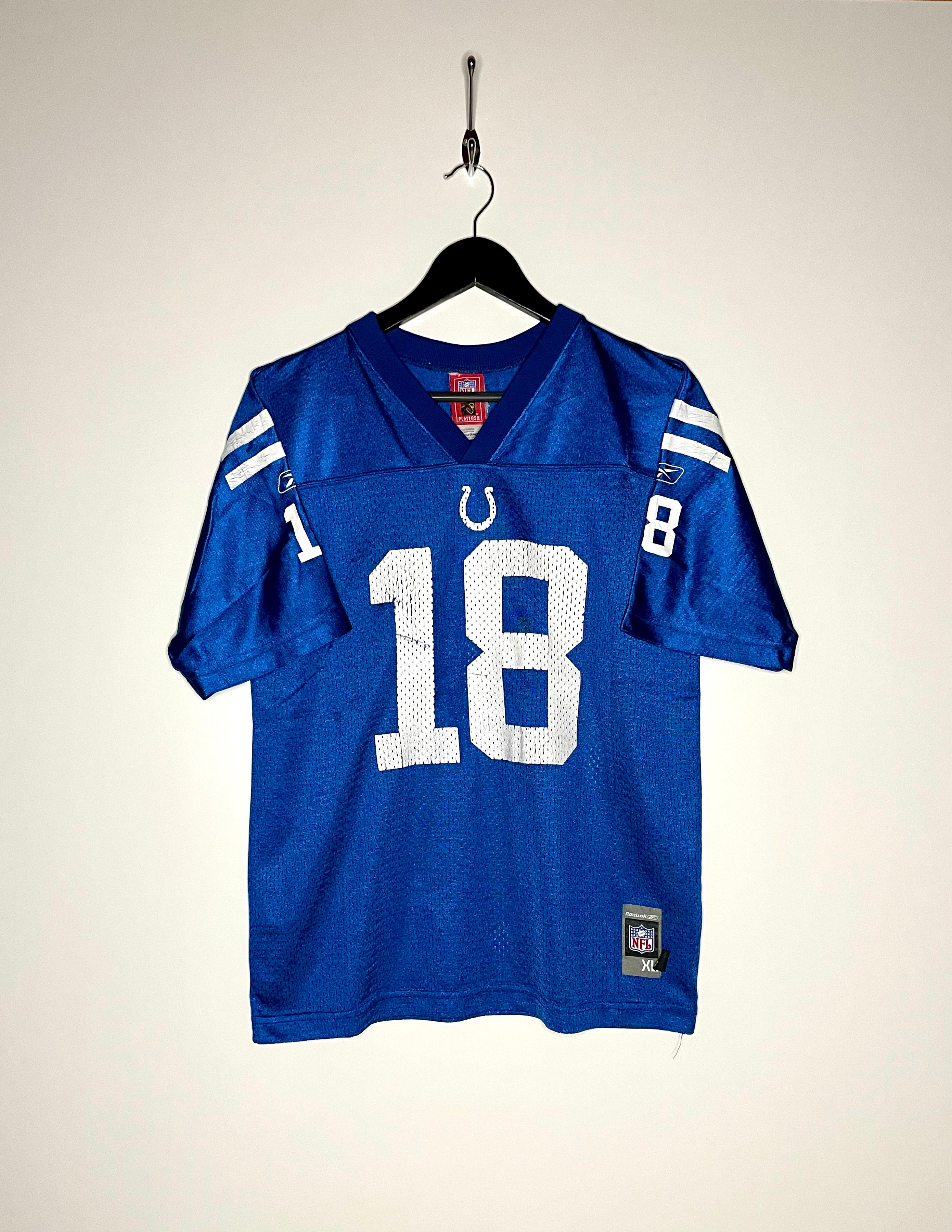 Reebok Indianapolis Colts Jersey #18 Peyton Manning Größe XL (Junior)