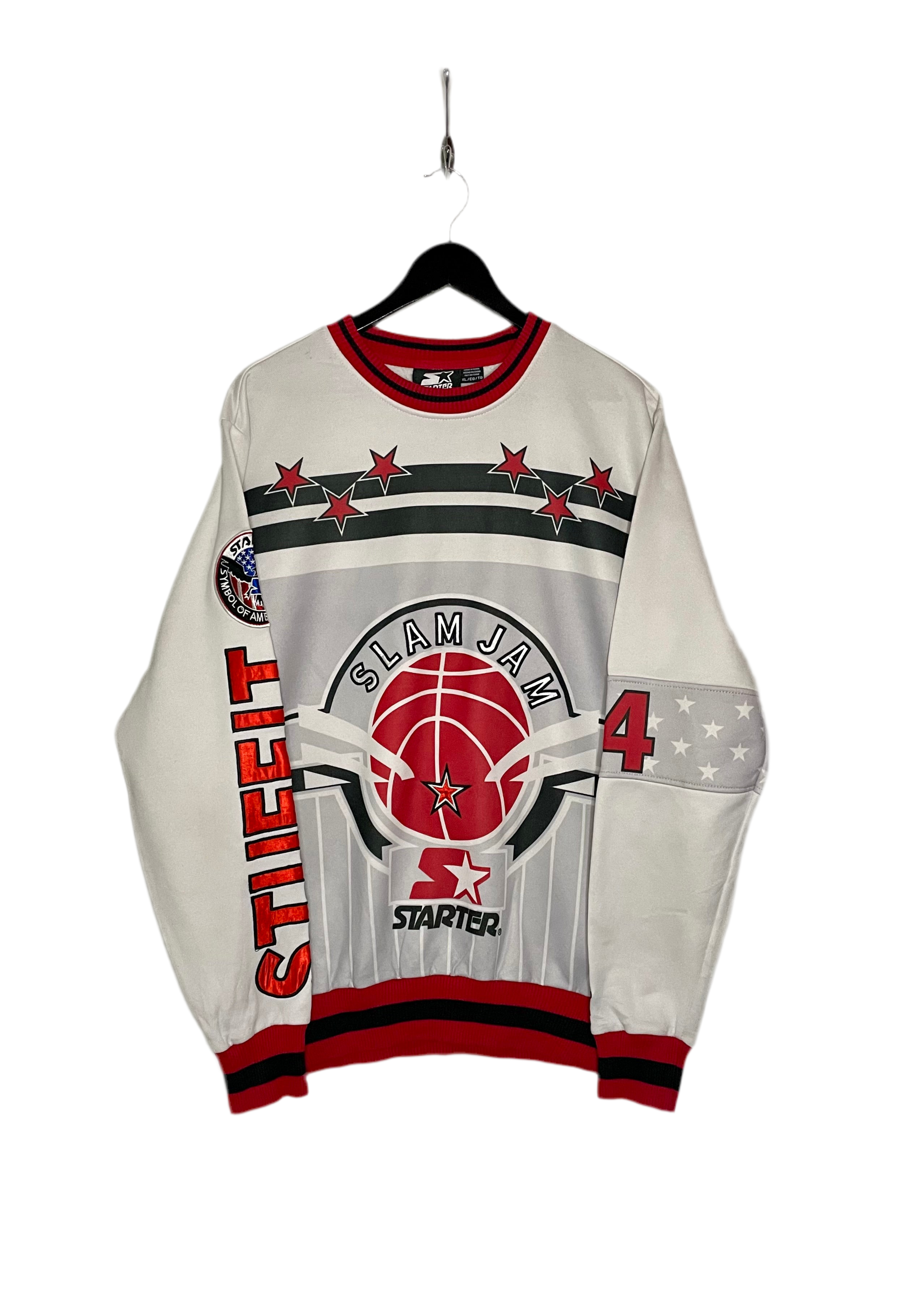Starter Vintage 90th Sweater Slam Jam Weiß Größe XL