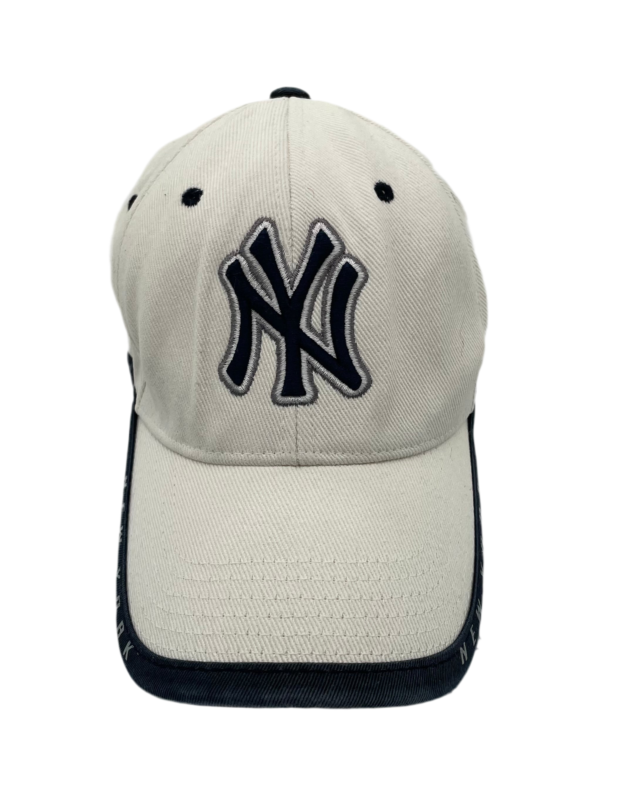 New York Yankees Strapback Weiß/Blau One Size