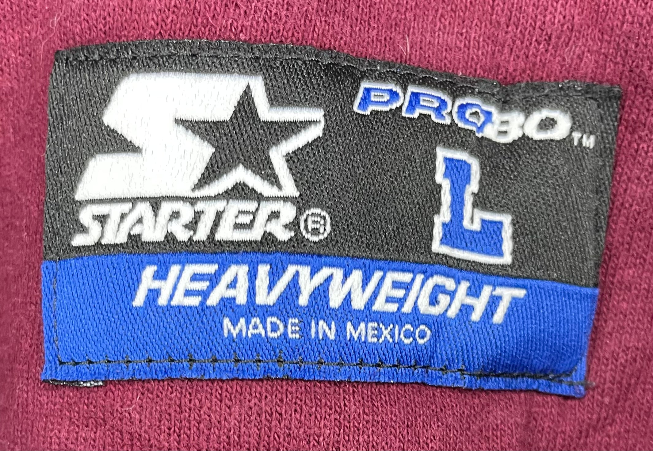 Starter Vintage Sweater Weinrot Größe L