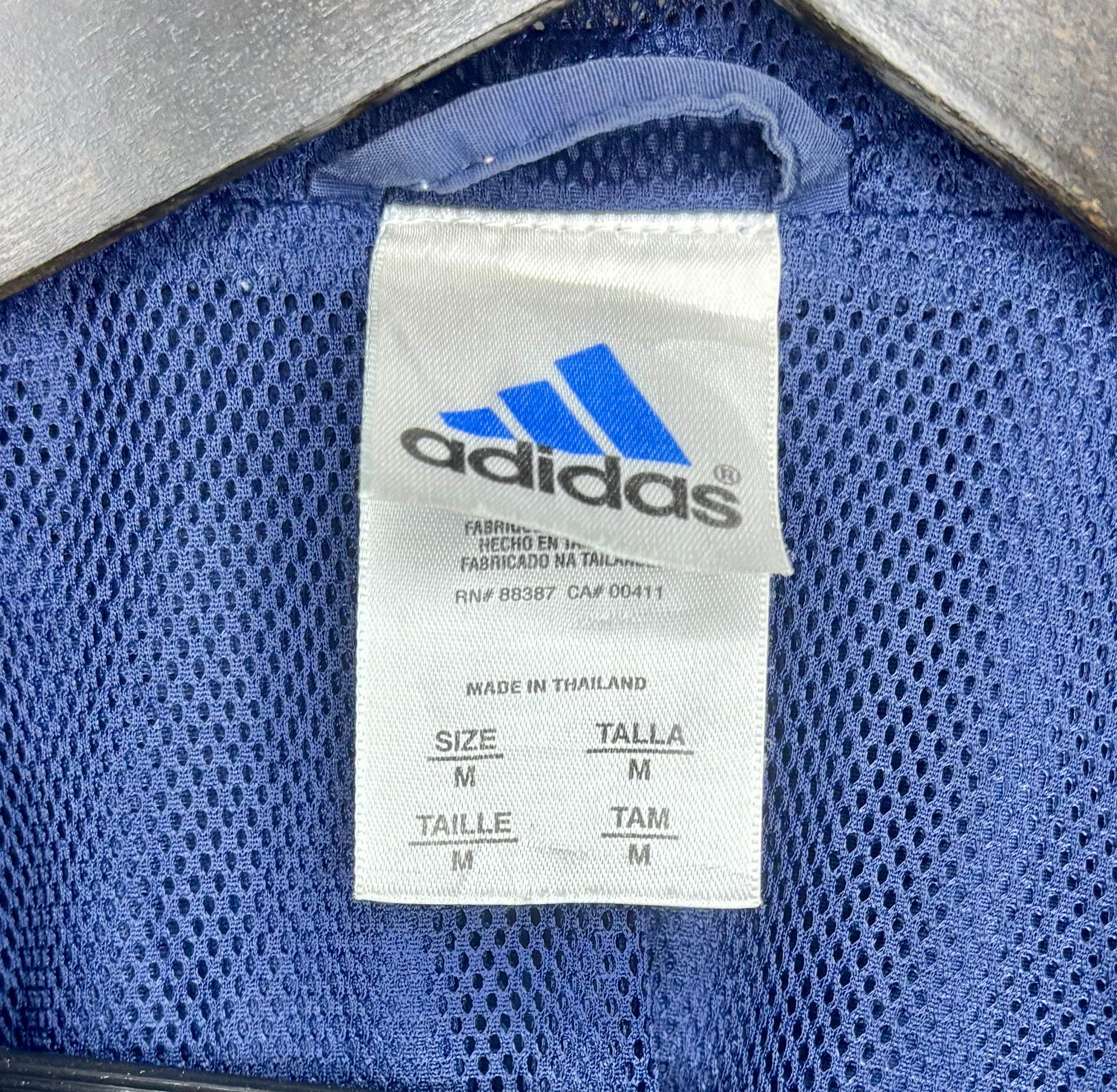 Adidas Vintage Trainingsjacke Blau Größe M