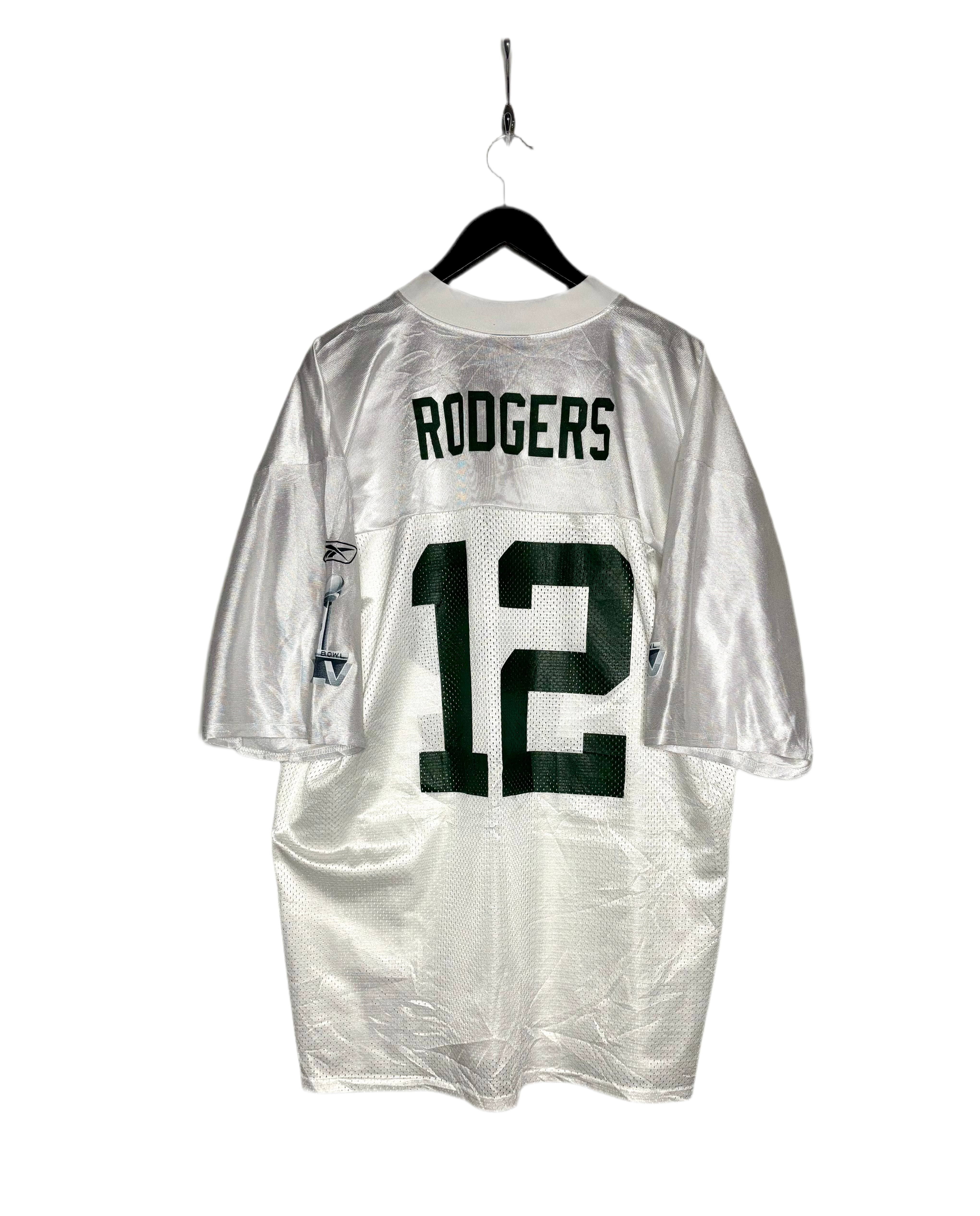Reebok NFL Vintage Green Bay Packers Jersey #12 Allen Rodgers Weiß Größe XL