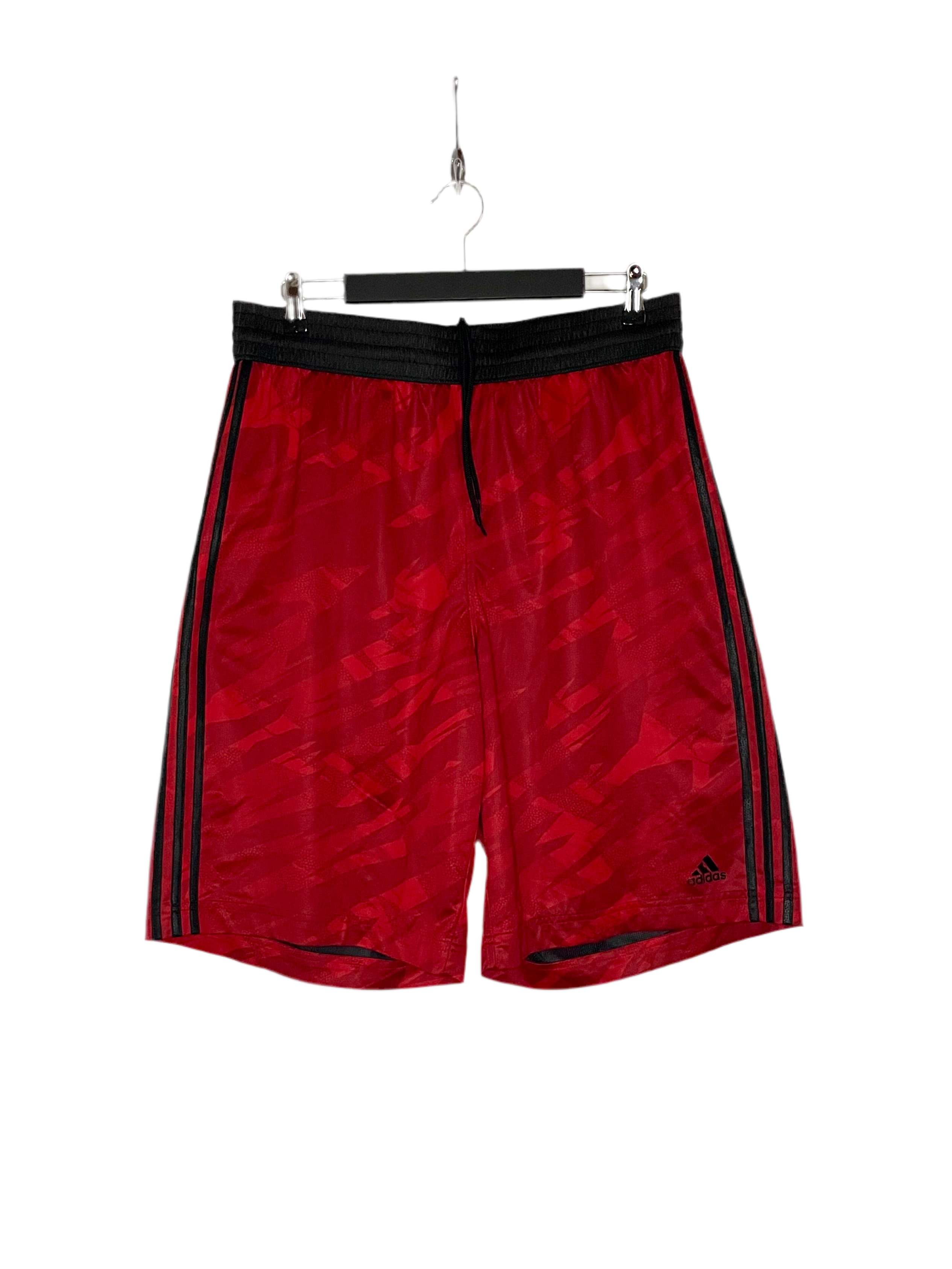 Adidas Vintage Basketballshorts Rot/Schwarz Größe L