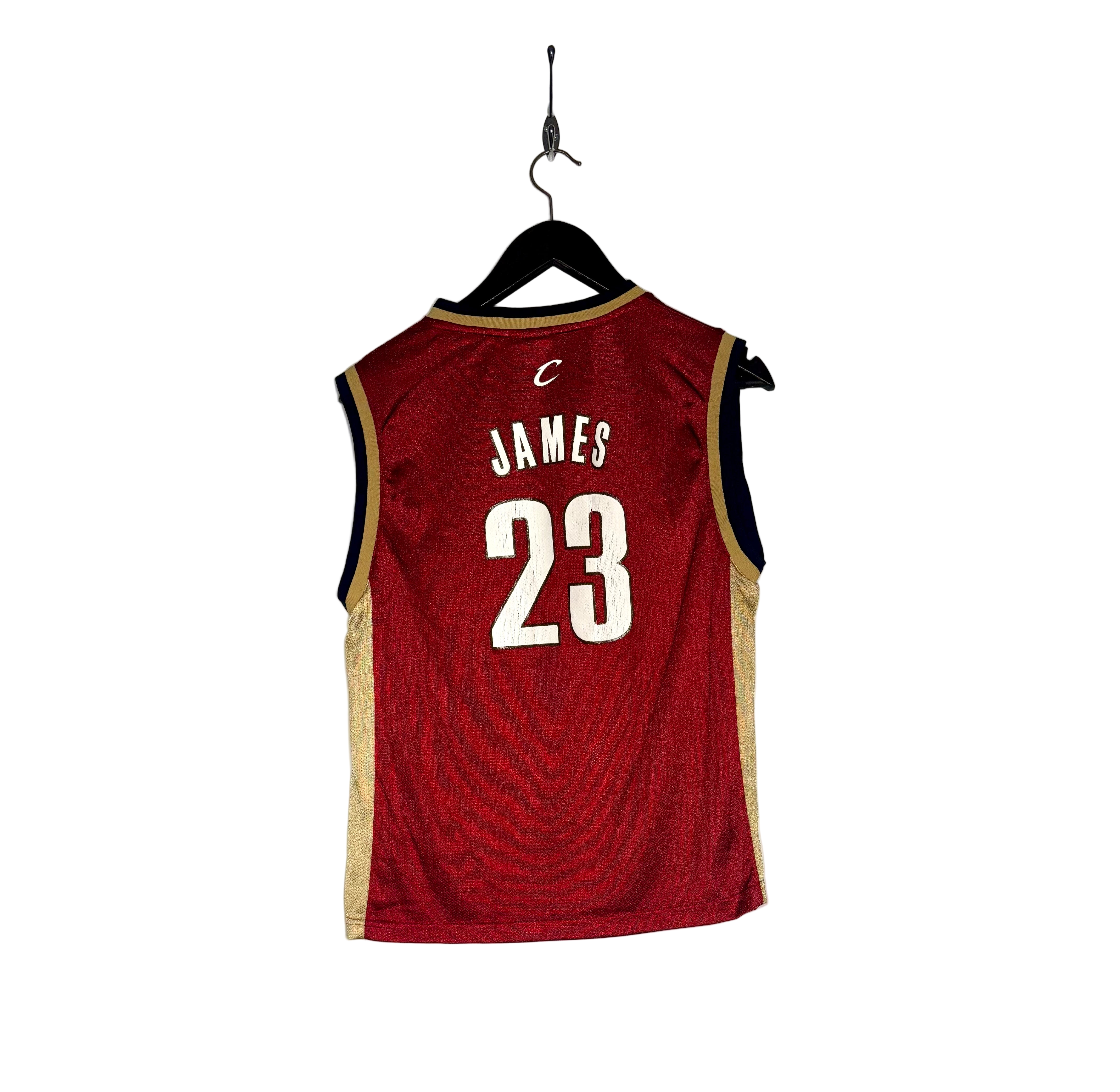 Adidas Vintage Cleveland Cavaliers Jersey #23 LeBron James Rot Größe L Kinder
