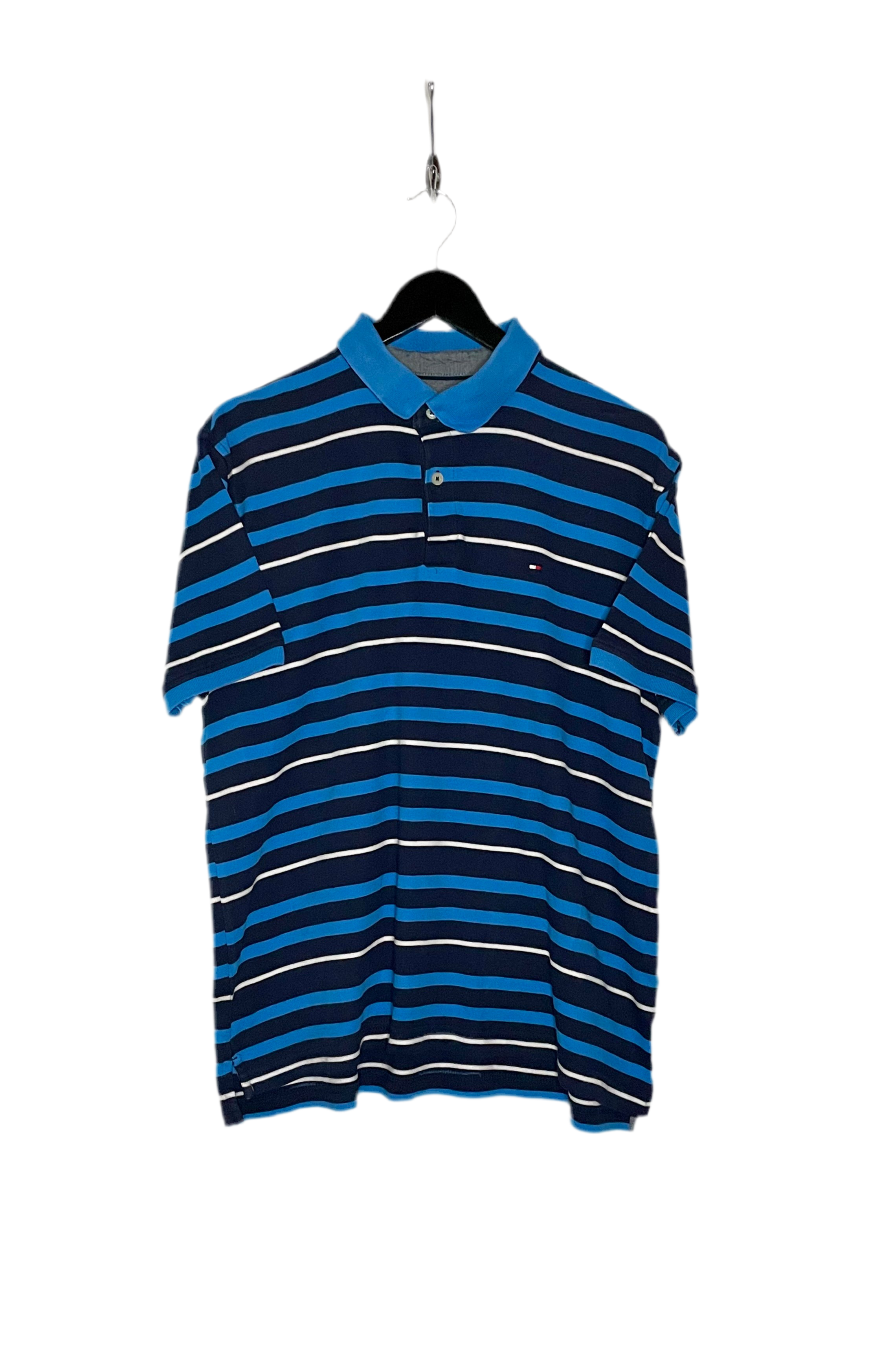 Tommy Hilfiger Poloshirt Blau gestreift Größe L