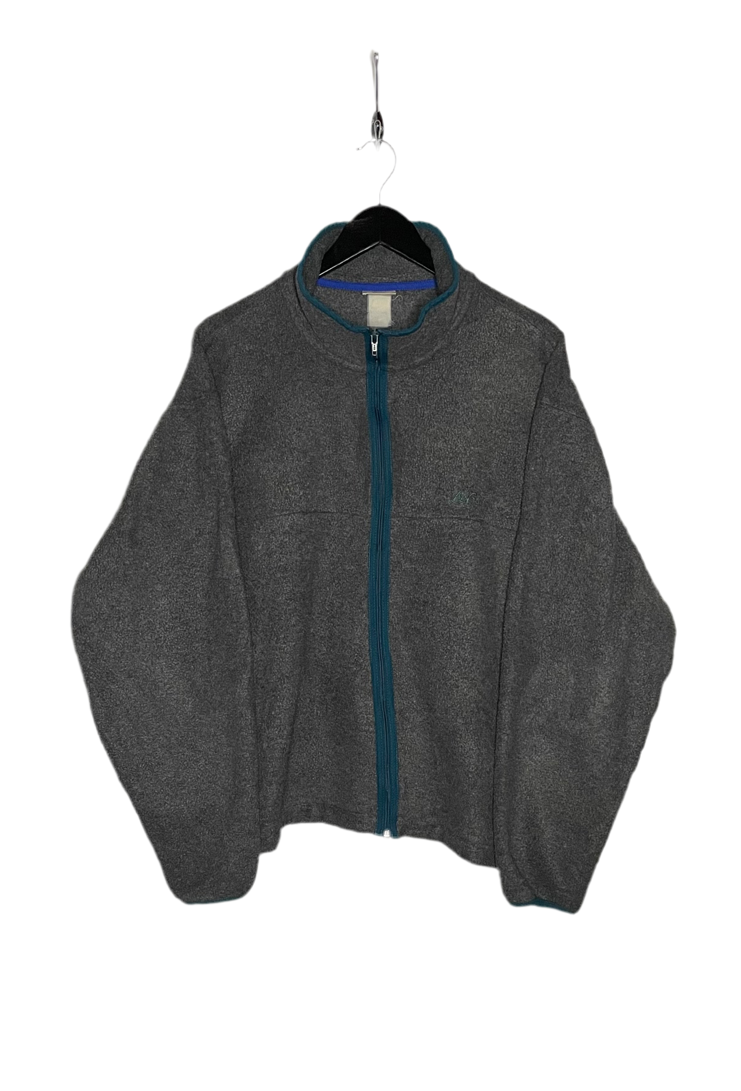 L.L.Bean Vintage Fleece Jacke Grau Größe XL
