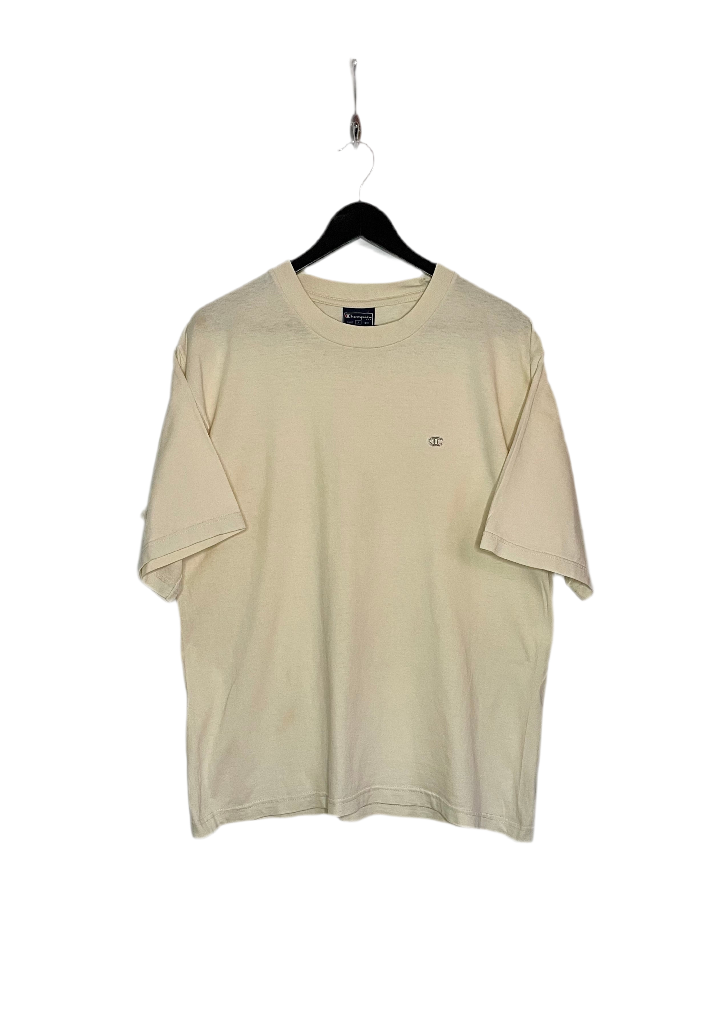 Champion Vintage T-Shirt Creme Größe L