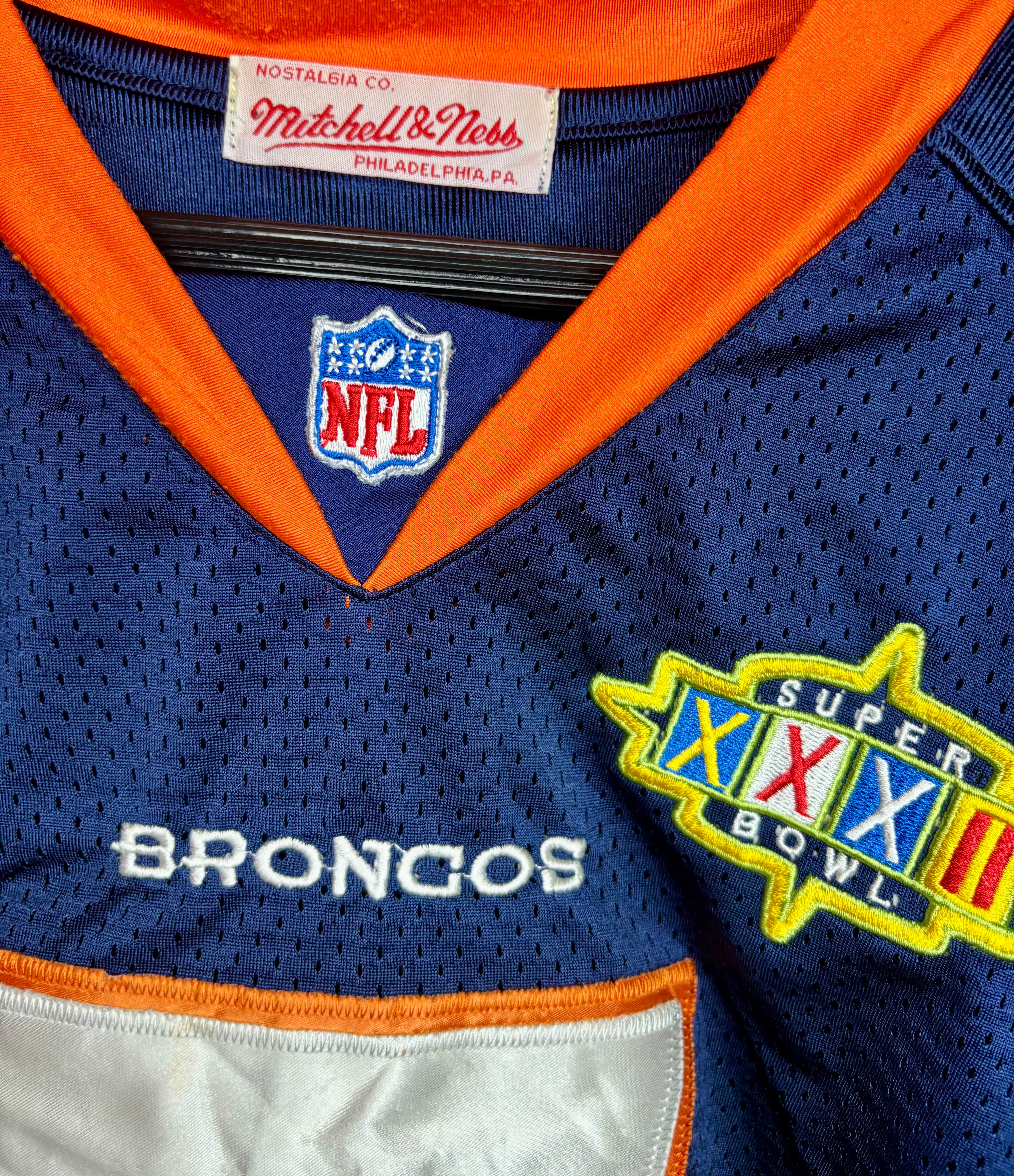 Mitchell & Ness Vintage NFL Denver Broncos Jersey #7 John Elway Blau Größe M