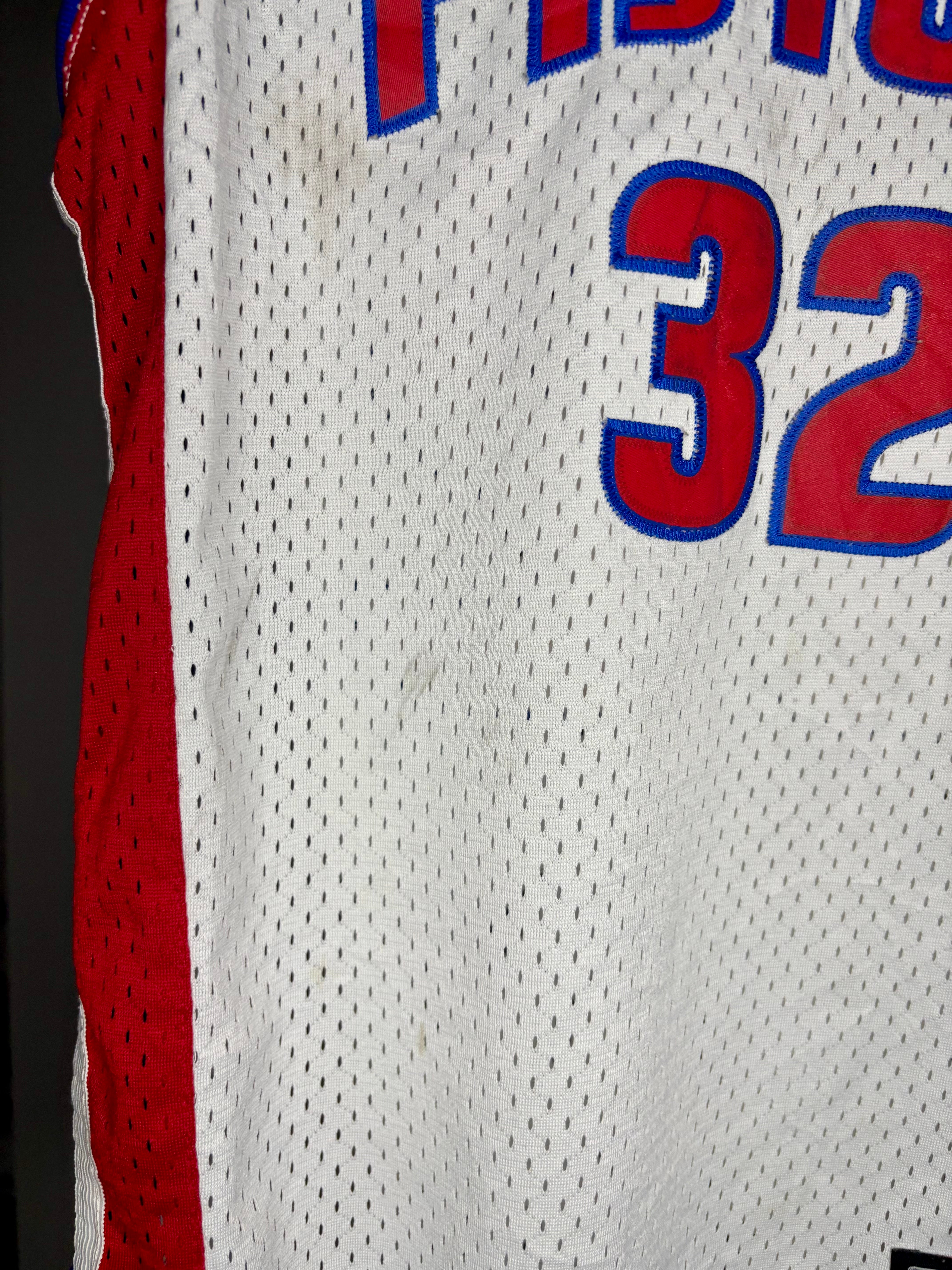 Adidas NBA Vintage Detroit Pistons Jersey #32 Richard Hamilton Weiß Größe M Kinder
