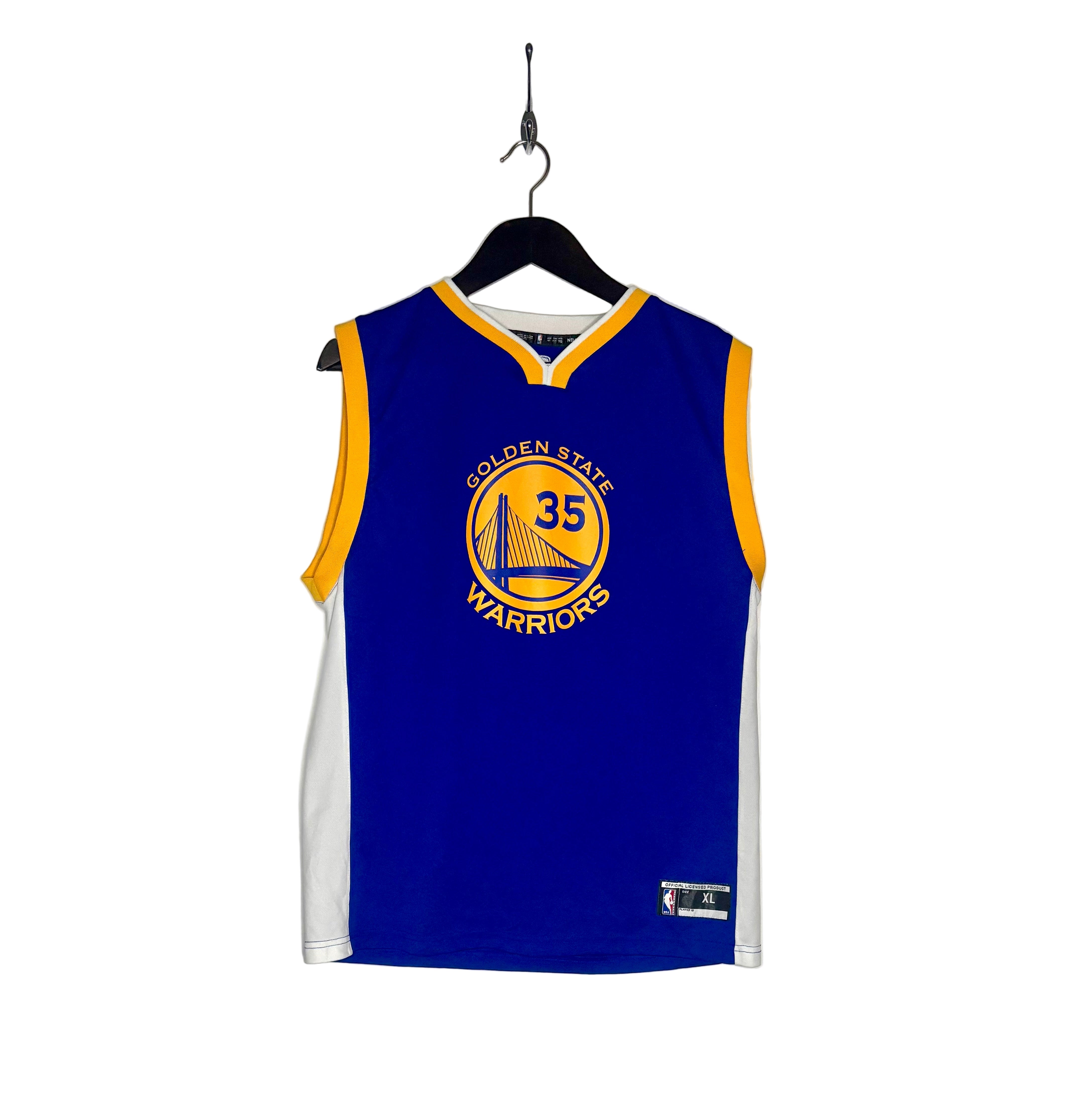 Adidas Vintage Golden State Warriors Jersey #35 Kevin Durant Blau Größe XL Kinder