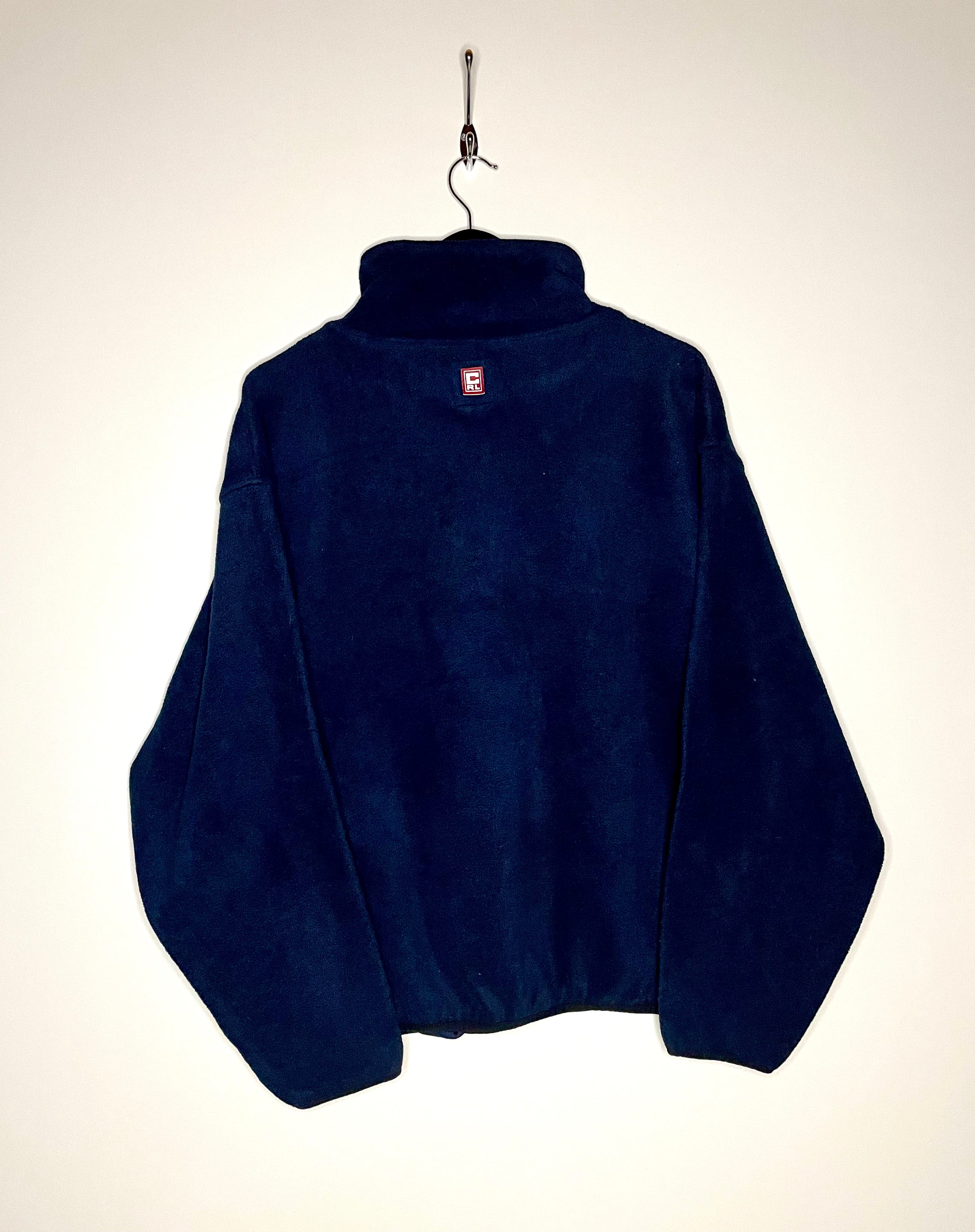 Chaps Ralph Lauren Fleece Q-Zip Sweater Blau Größe L