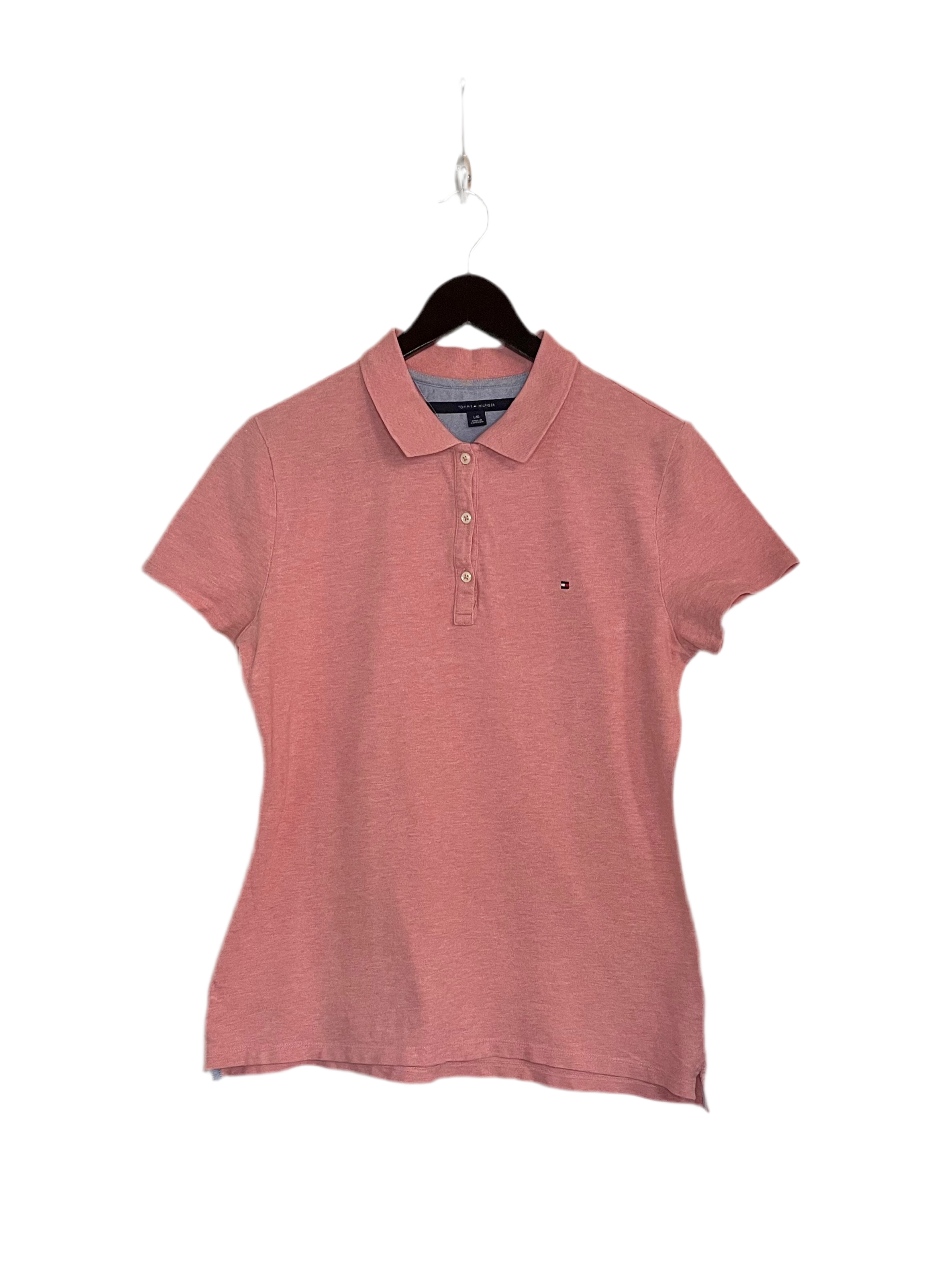 Tommy Hilfiger Poloshirt Rosa Größe L Damen