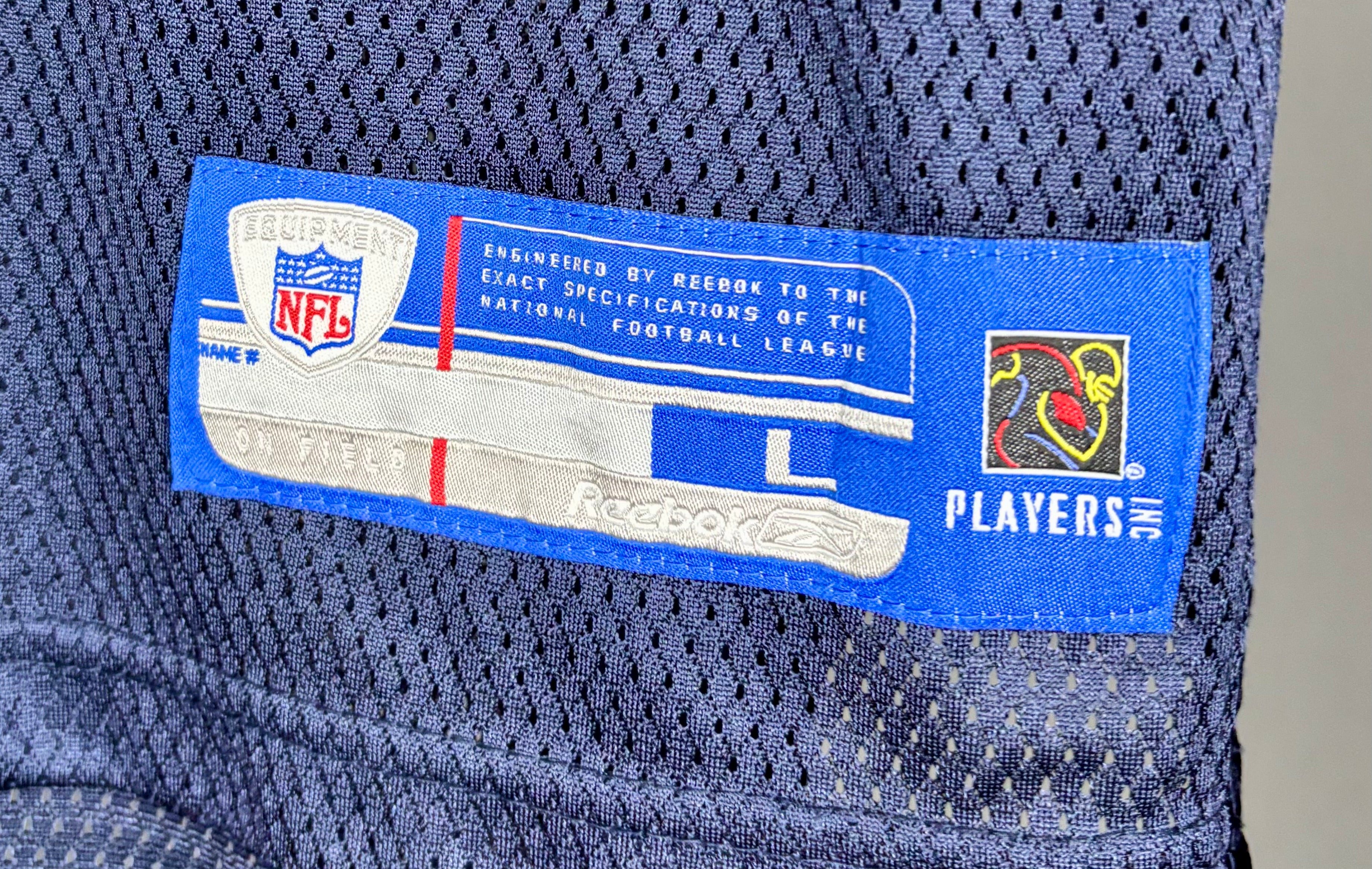 Reebok NFL Vintage Chicago Bears Jersey #87 Muhsin Muhammad Blau Größe L