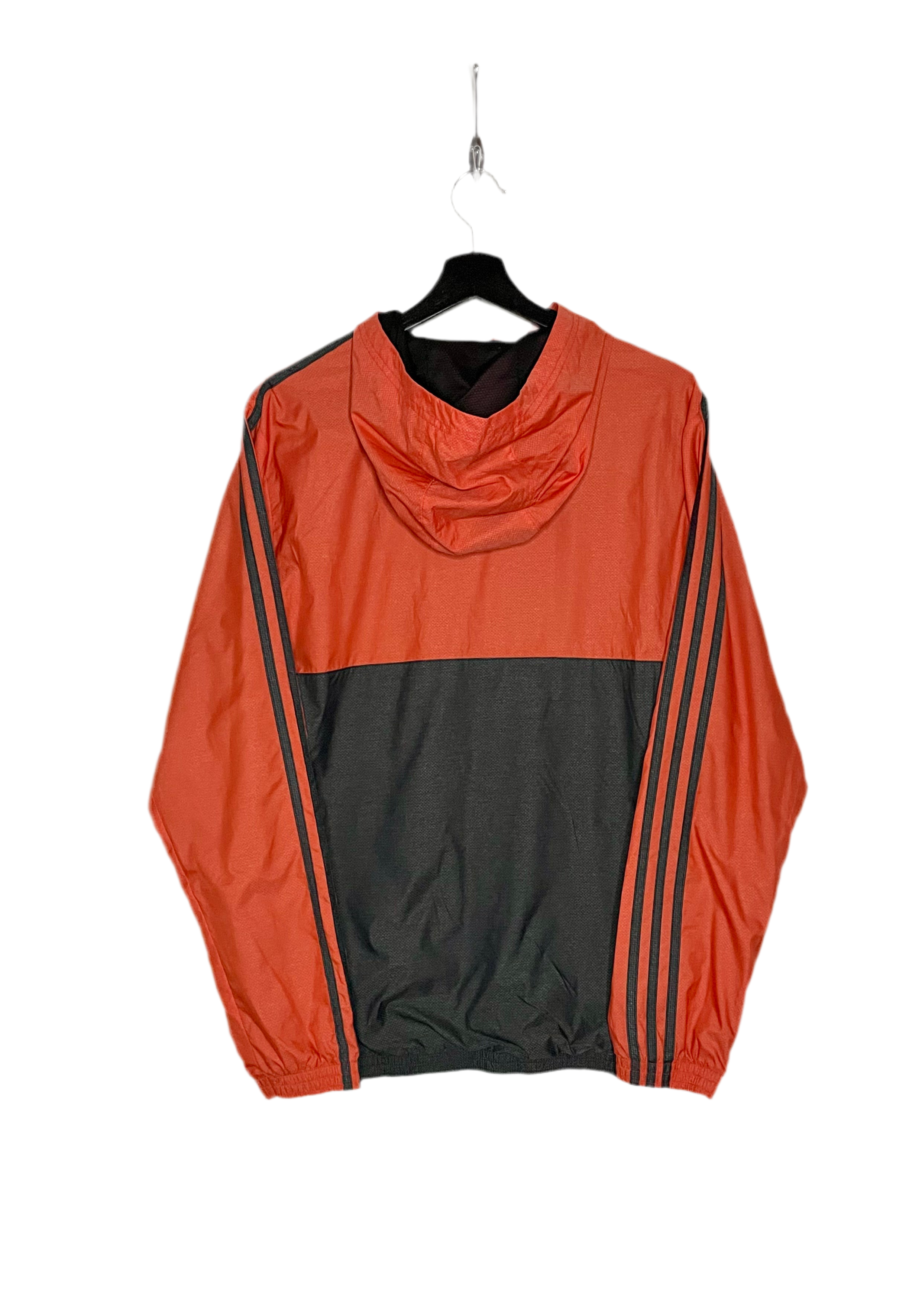 Adidas Laufjacke Orange/Grau Größe M