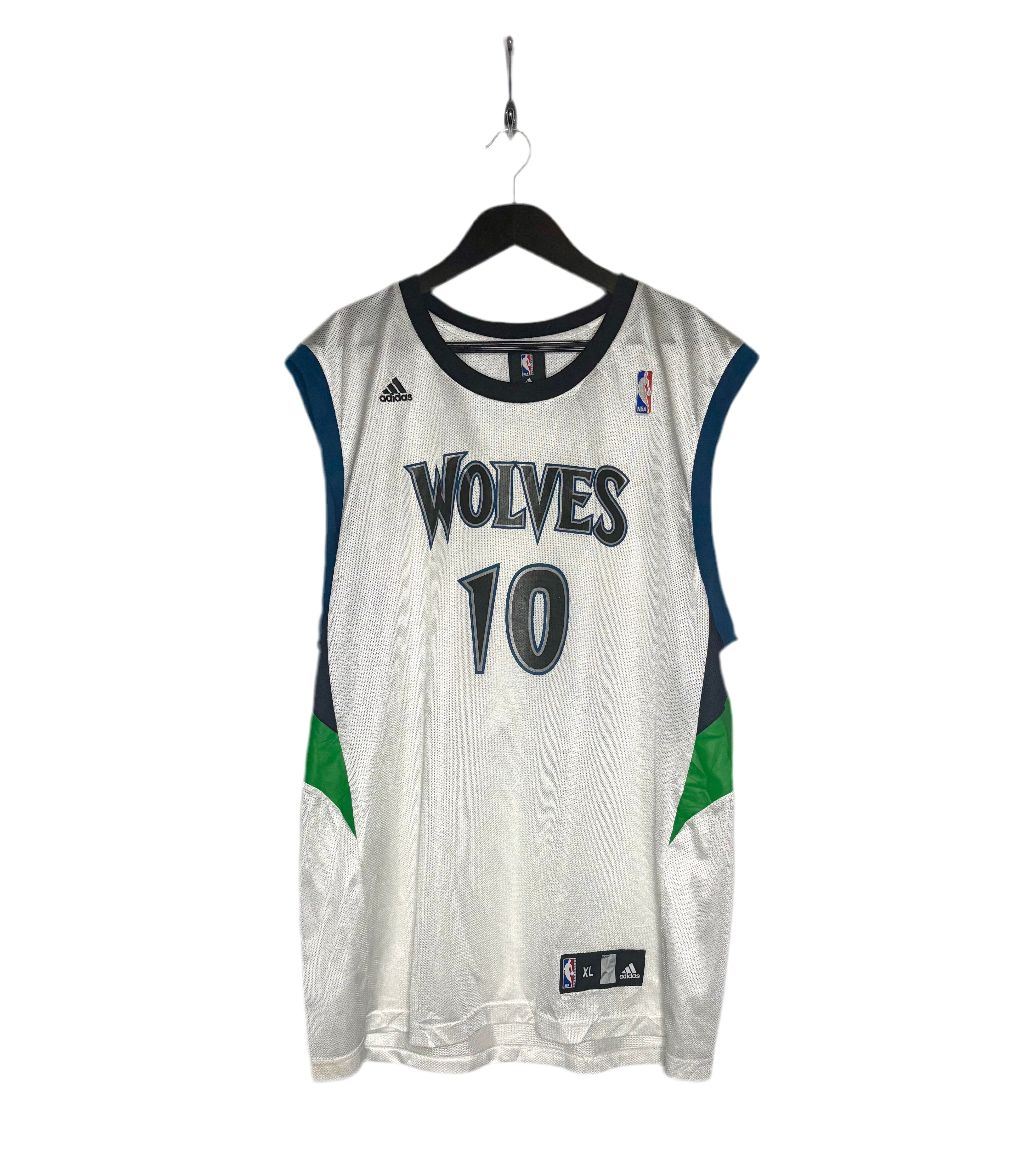 Adidas NBA Minnesota Timberwolves Jersey #10 Jonny Flynn Weiß Größe XL