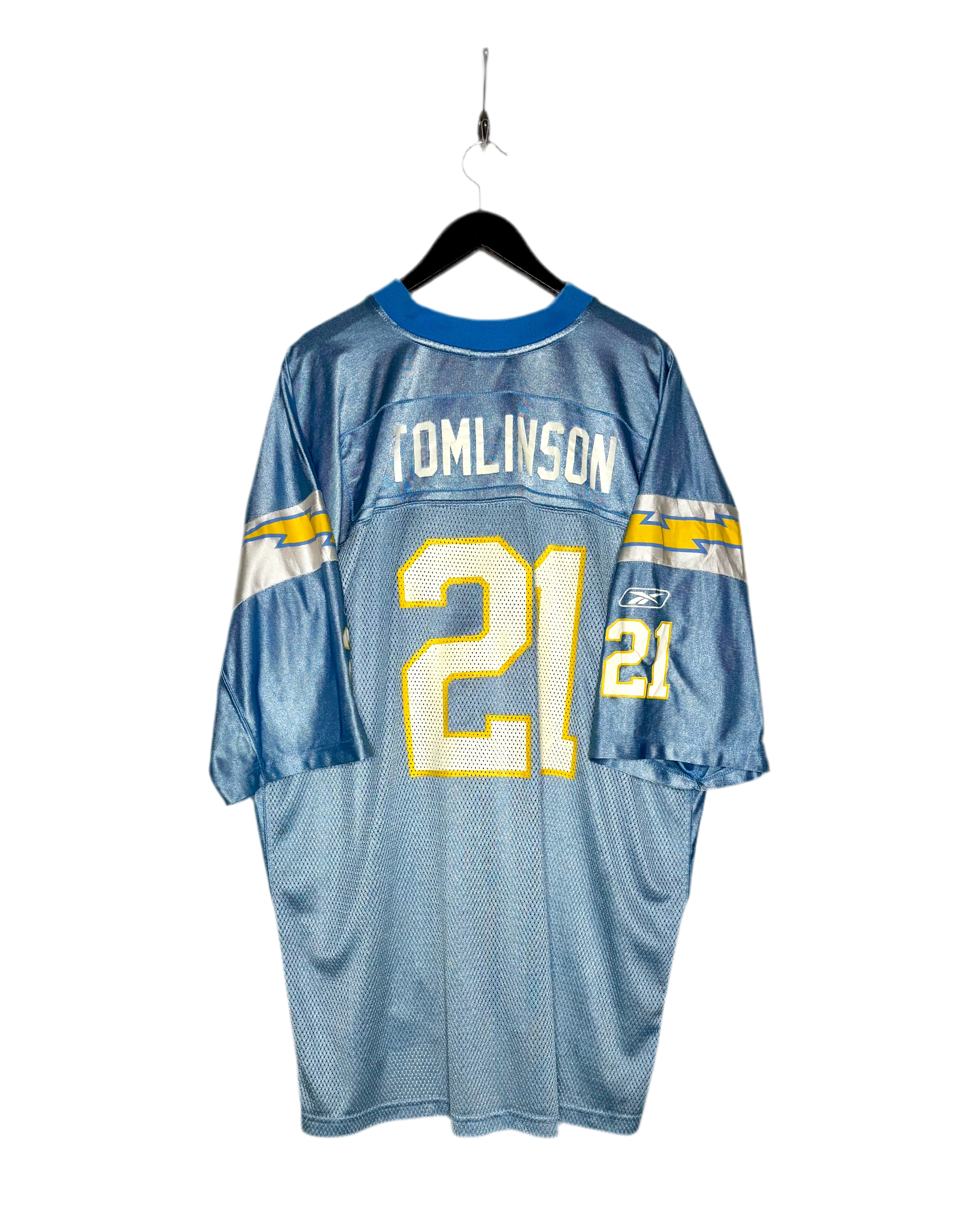 Reebok NFL Los Angeles Chargers Jersey #21 LaDainian Tomlinson Blau Größe XXL