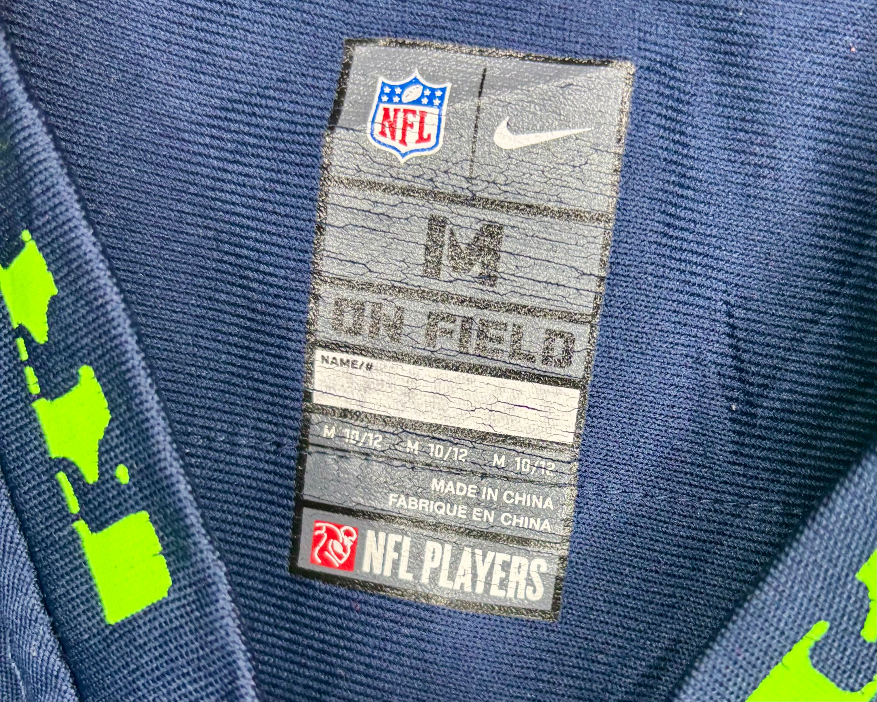 Nike NFL Seattle Seahawks Jersey #24 Marshawn Lynch Blau Größe M Kinder