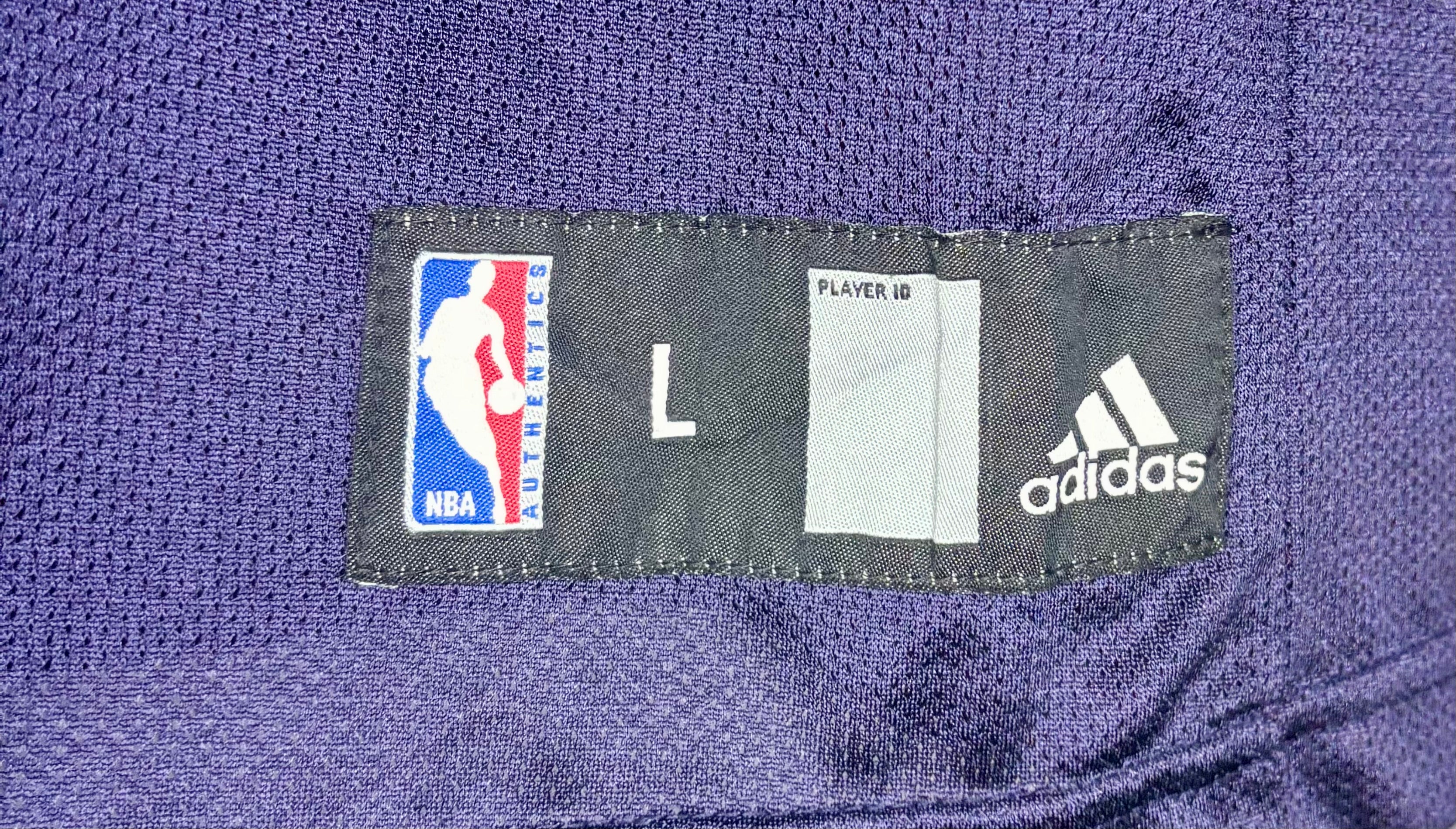 Adidas NBA Atlanta Hawks Jersey #10 Mike Bibby Blau Größe L