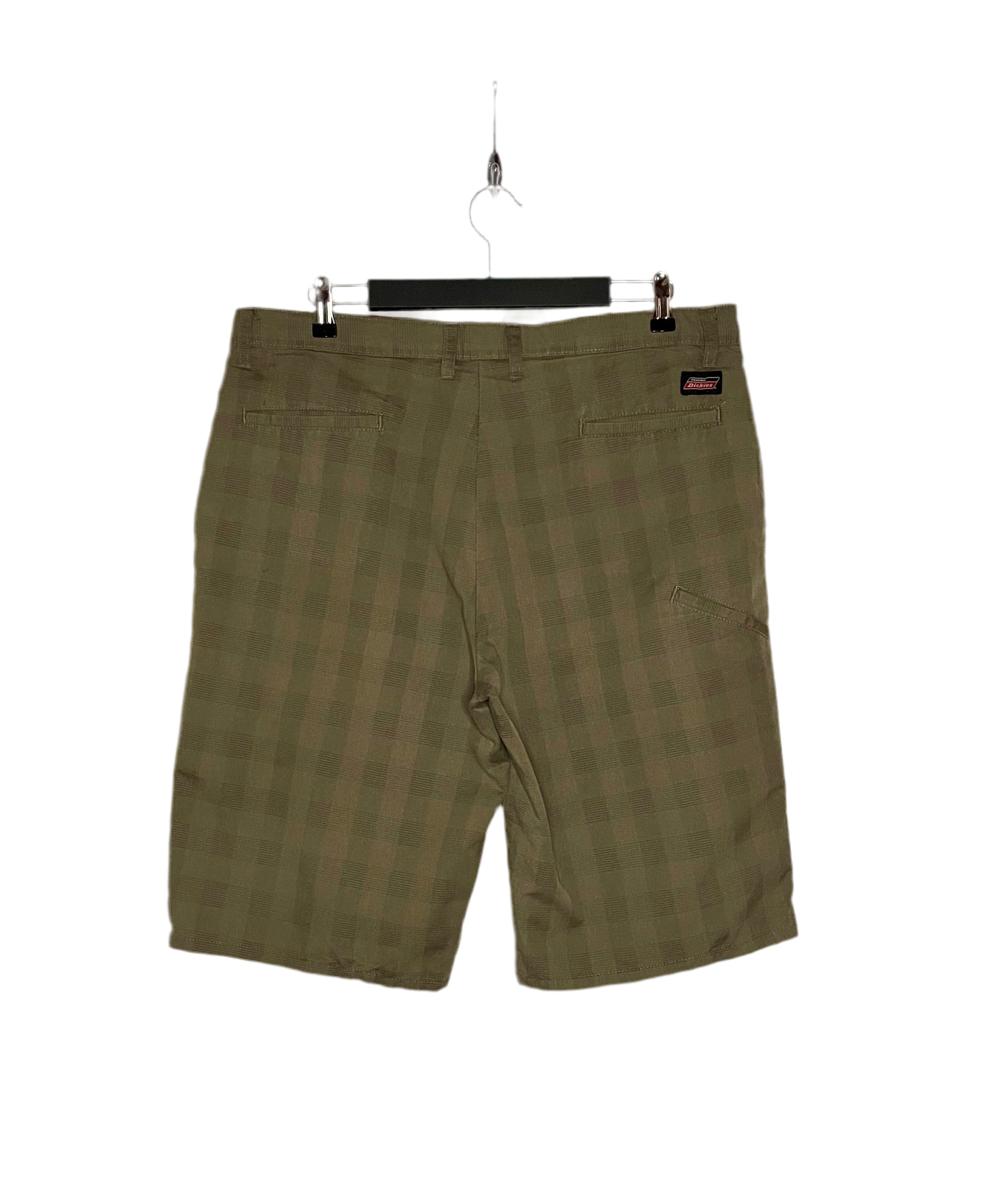 Dickies Vintage Stoffhose Beige Kariert Größe W36
