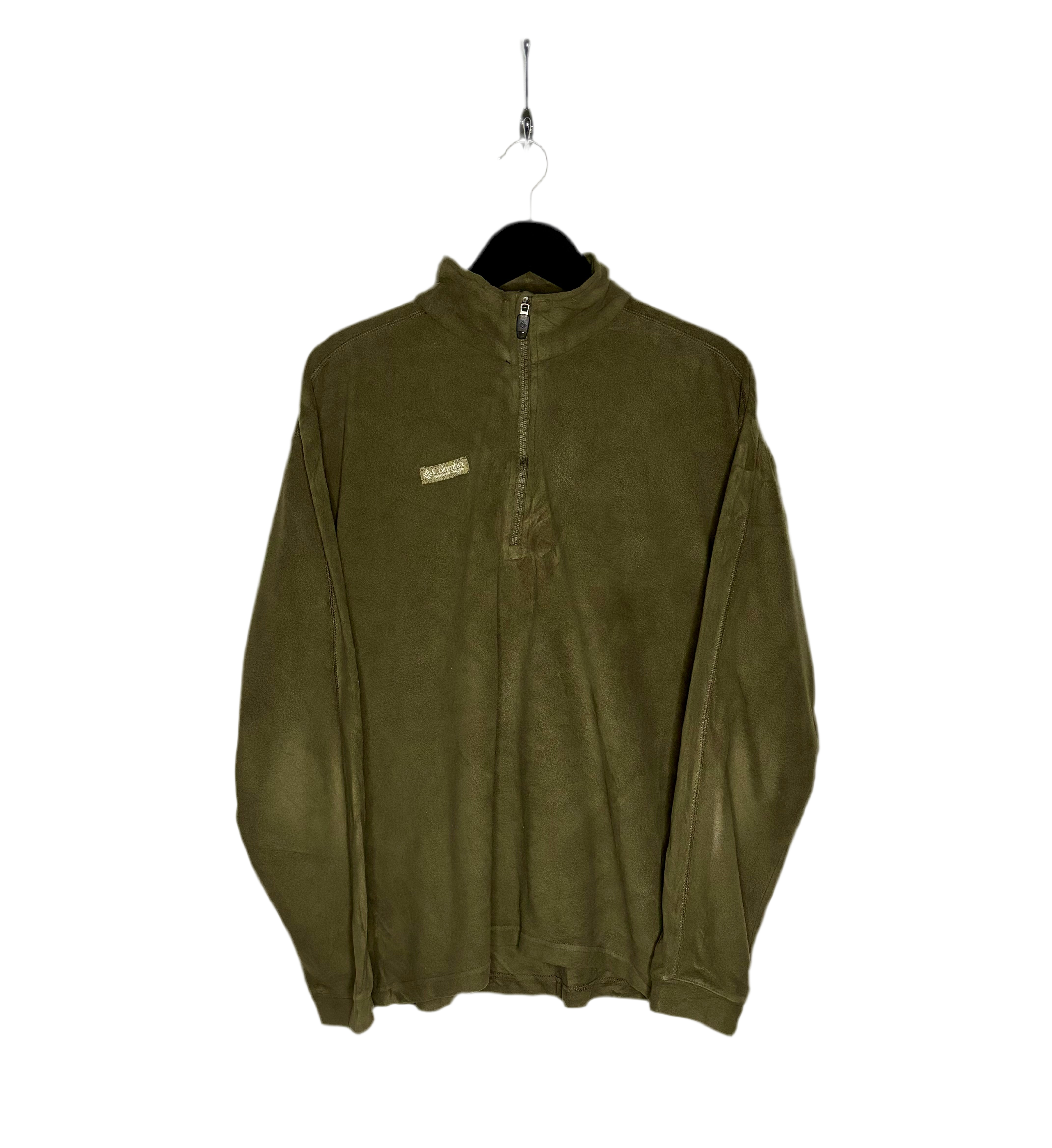 Columbia Q-Zip Fleece Sweater Braun Größe L