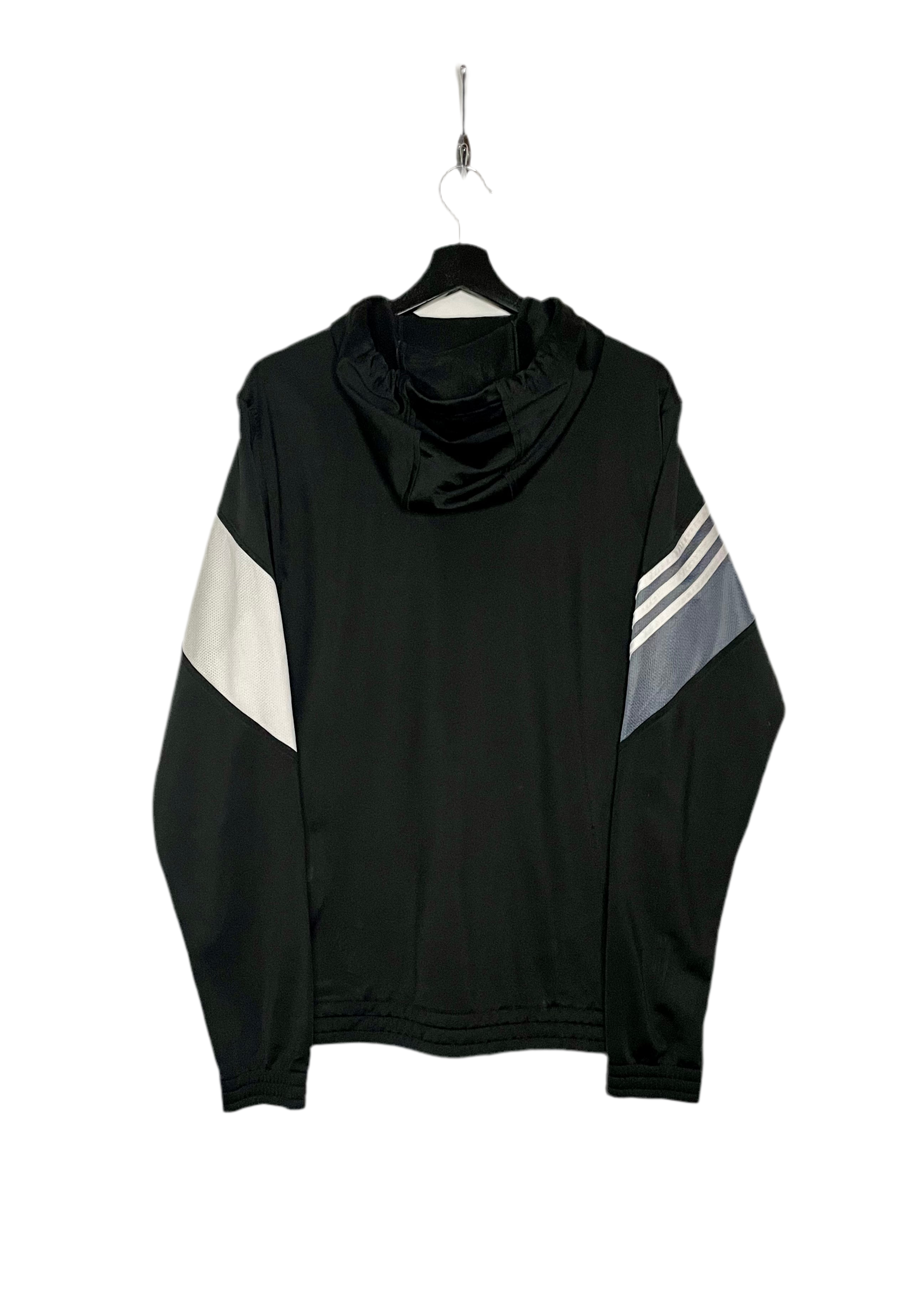 Adidas Q-Zip Hoodie Schwarz Größe M